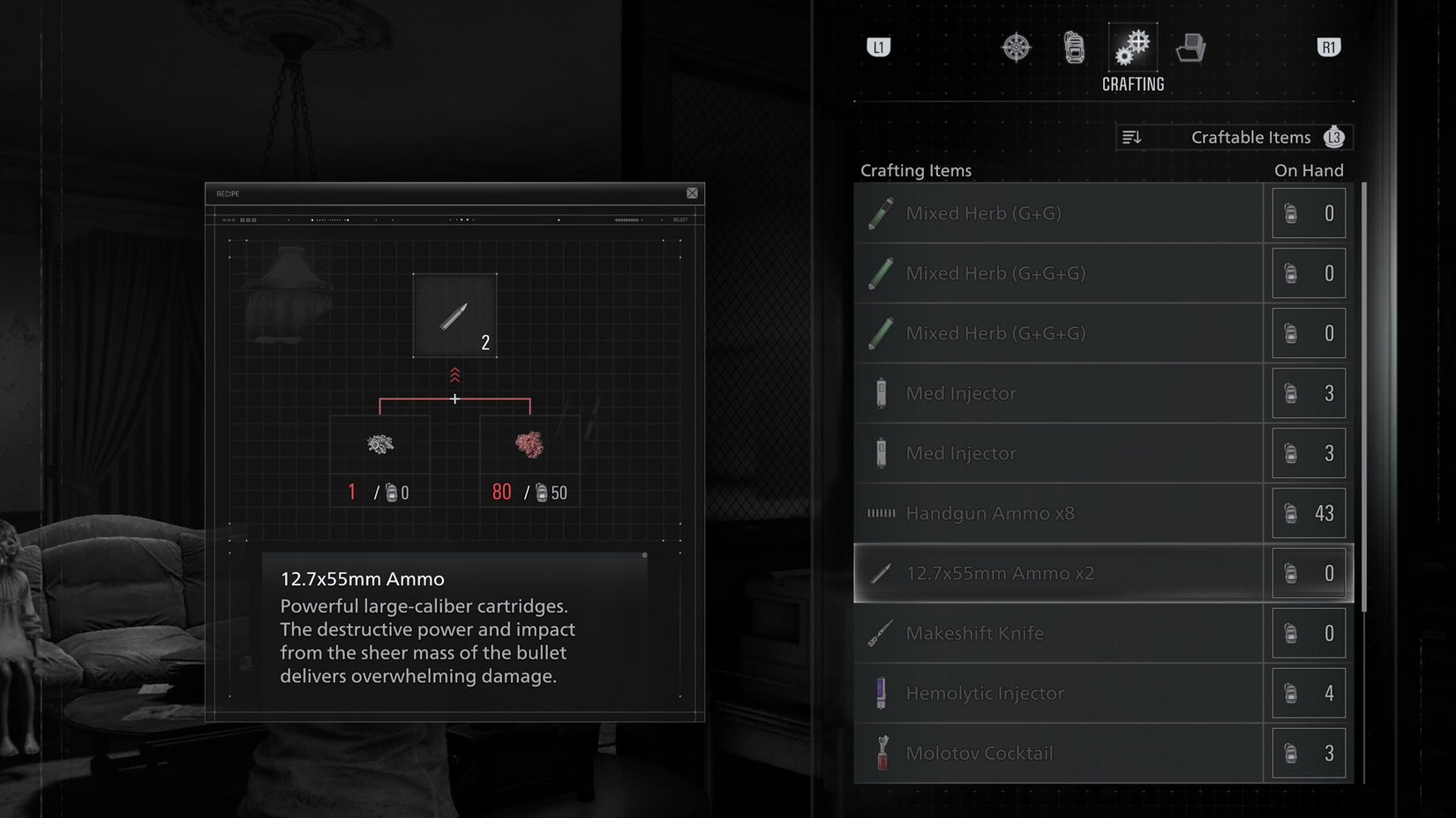 Resident Evil Requiem Requiem ammo crafting