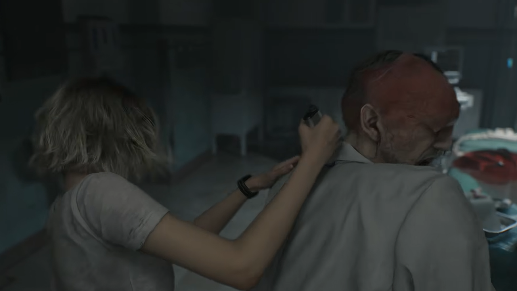 Resident Evil Requiem Grace stealth takedown