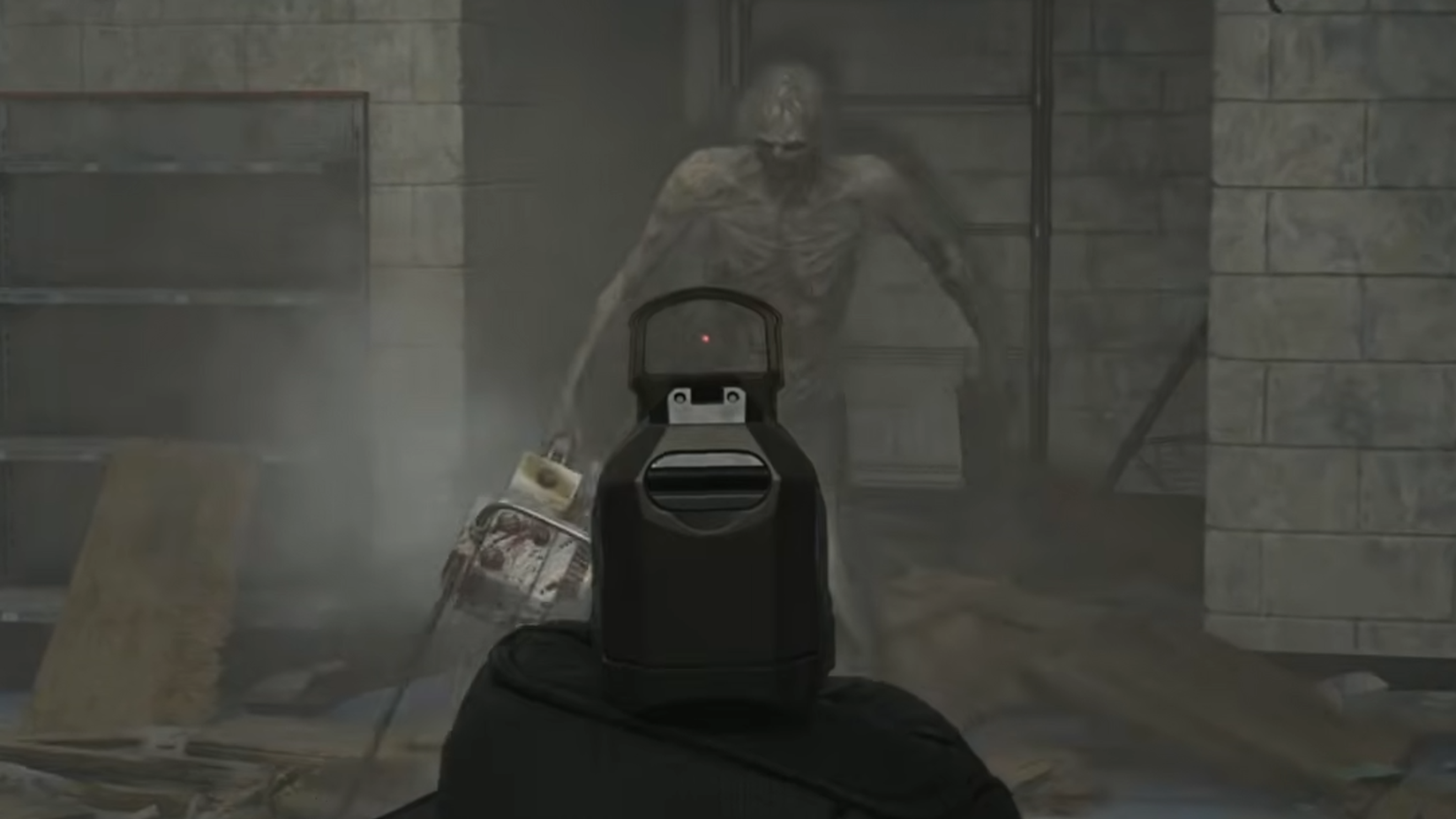 Resident Evil Requiem chainsaw zombie