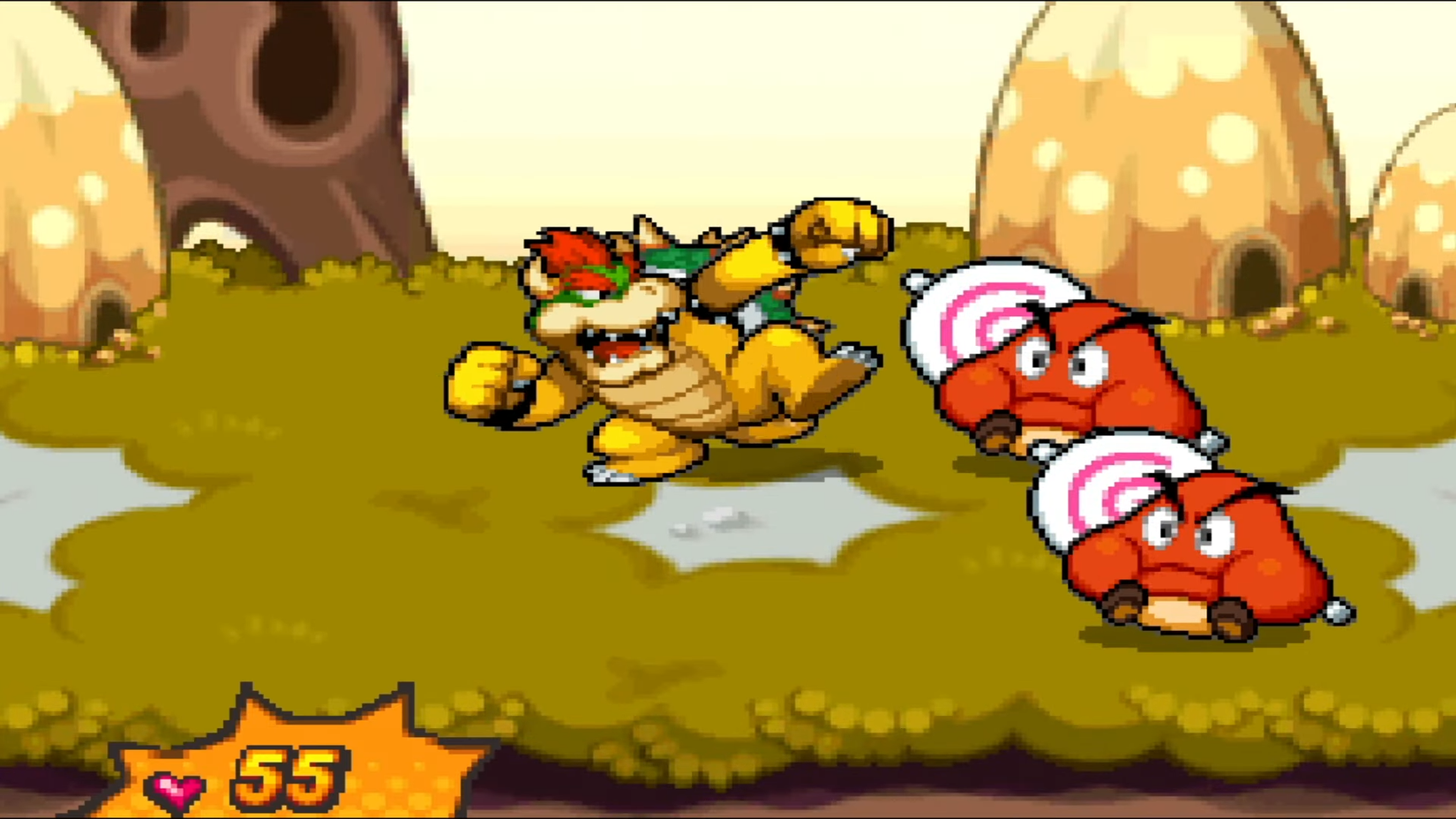 Bowser's Inside Story Bowser gameplay