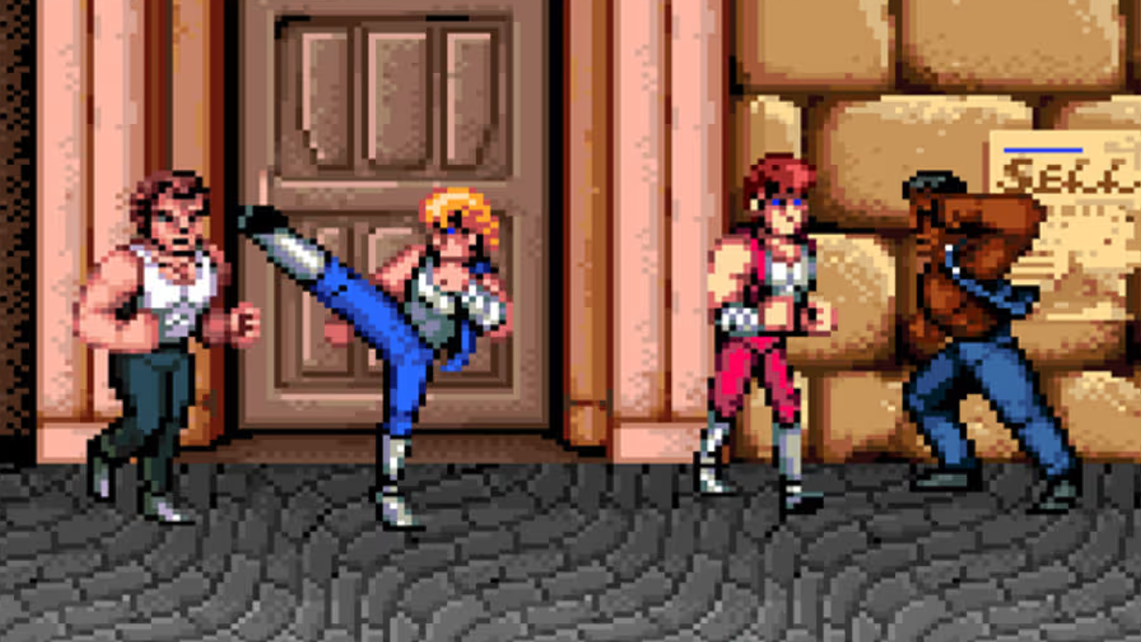 Double Dragon arcade gameplay