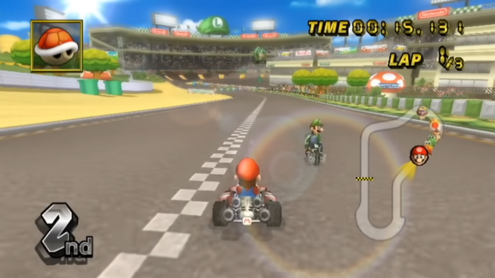 Mario Kart Wii gameplay