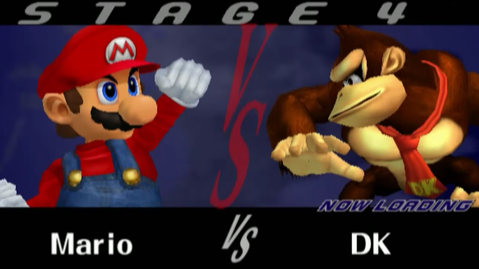 Super Smash Bros. Melee versus screen