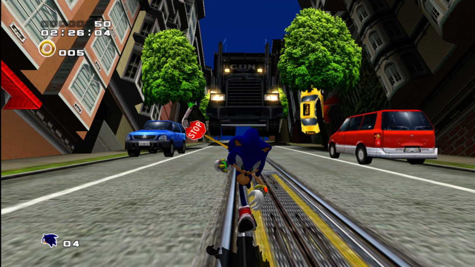 sonic in the city escape level
