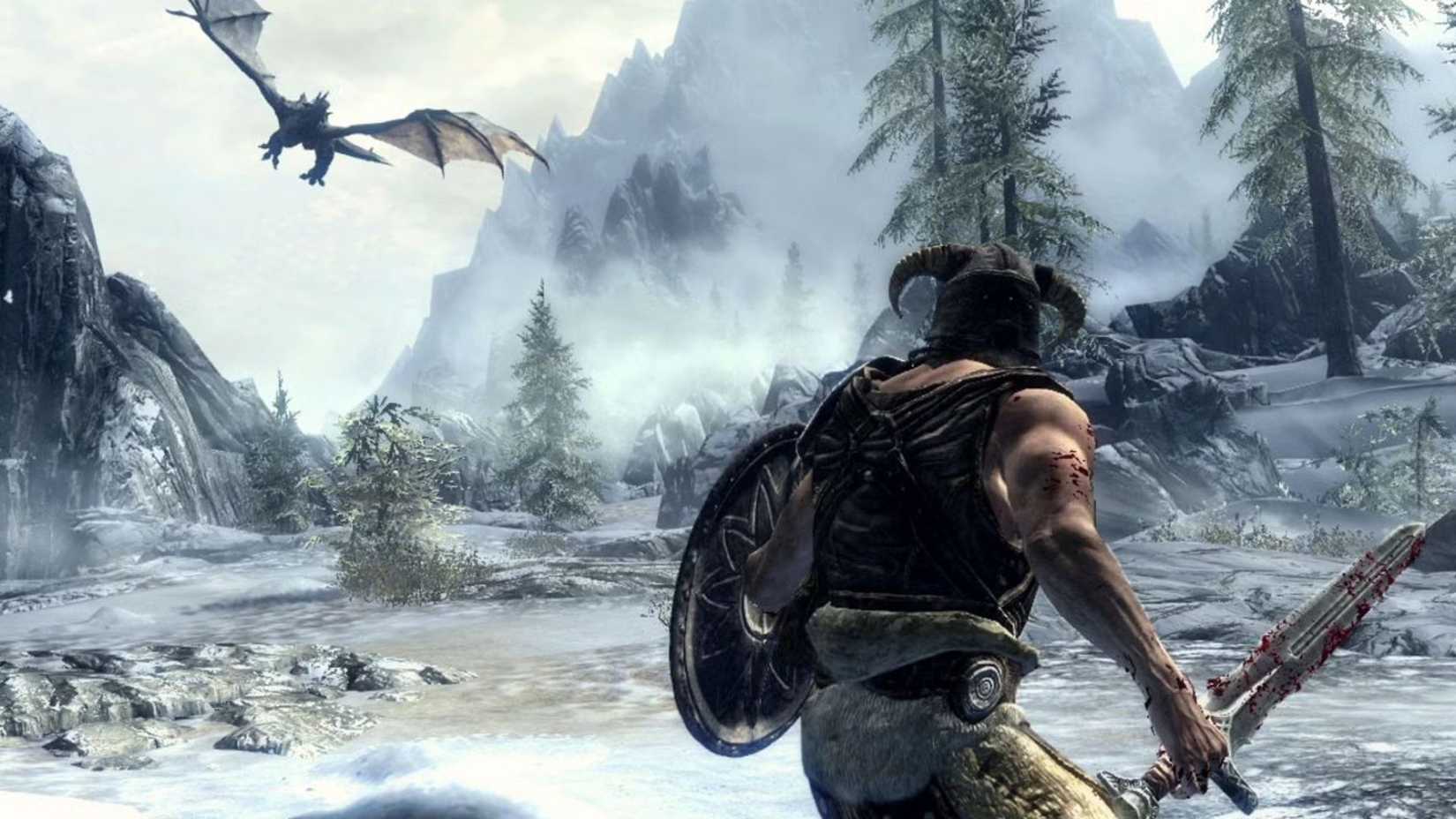 The Elder Scrolls V Skyrim Dragon Fight