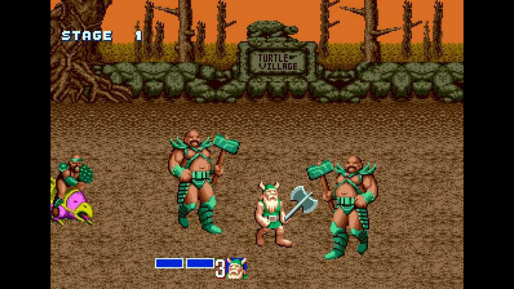 golden axe sega genesis screenshot