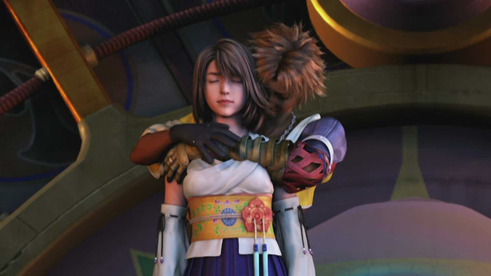 Final Fantasy X Tidus Yuna Ending Hug