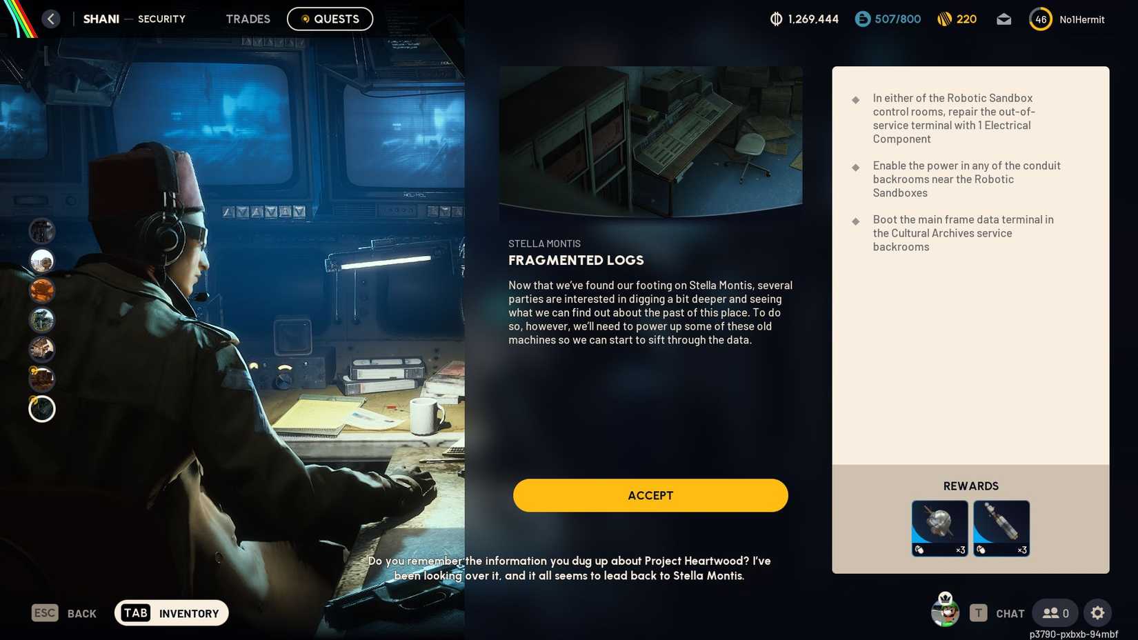 ARC Raiders Fragmented Logs Quest