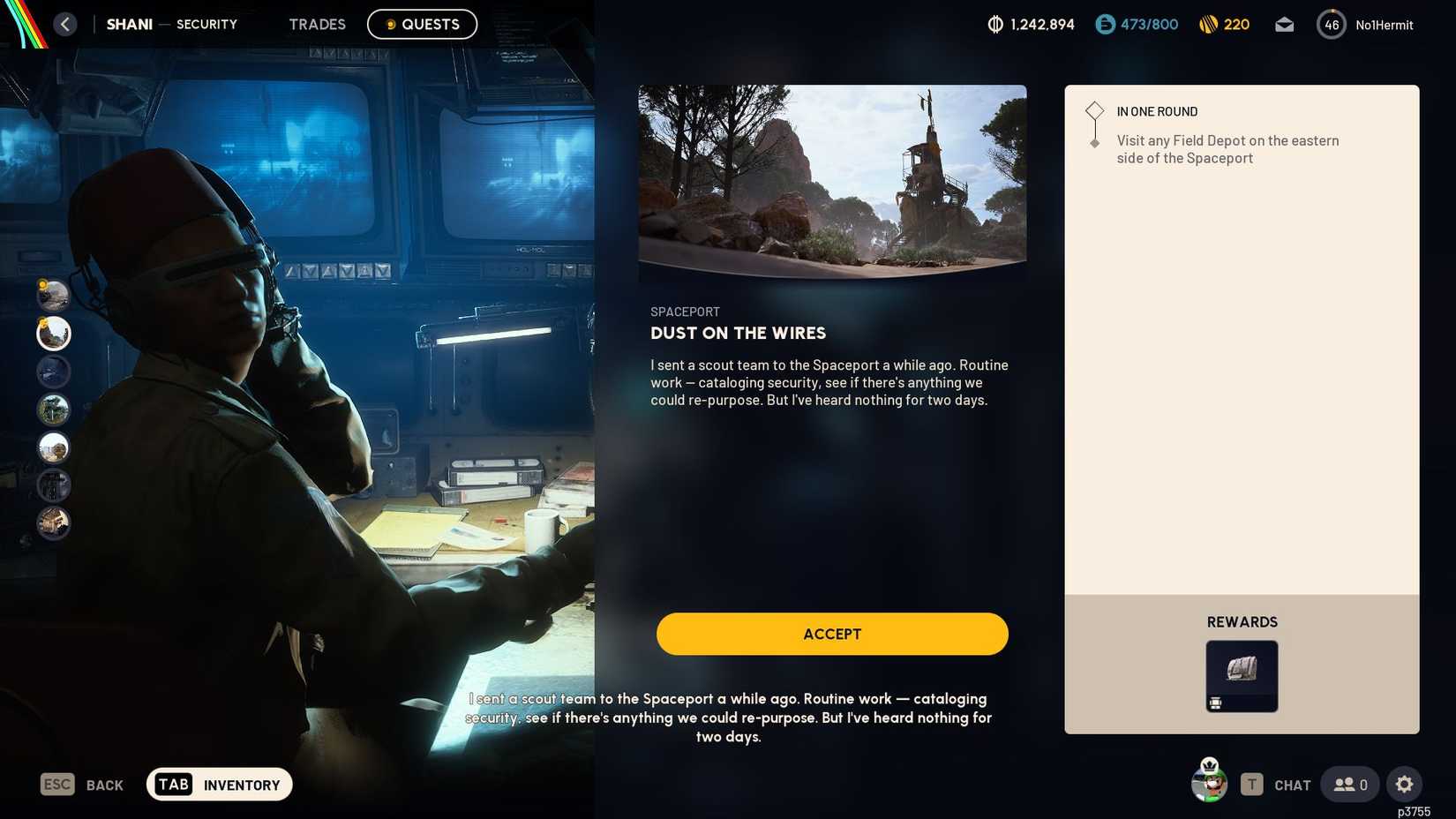 ARC Raiders Shani Dust on the Wires