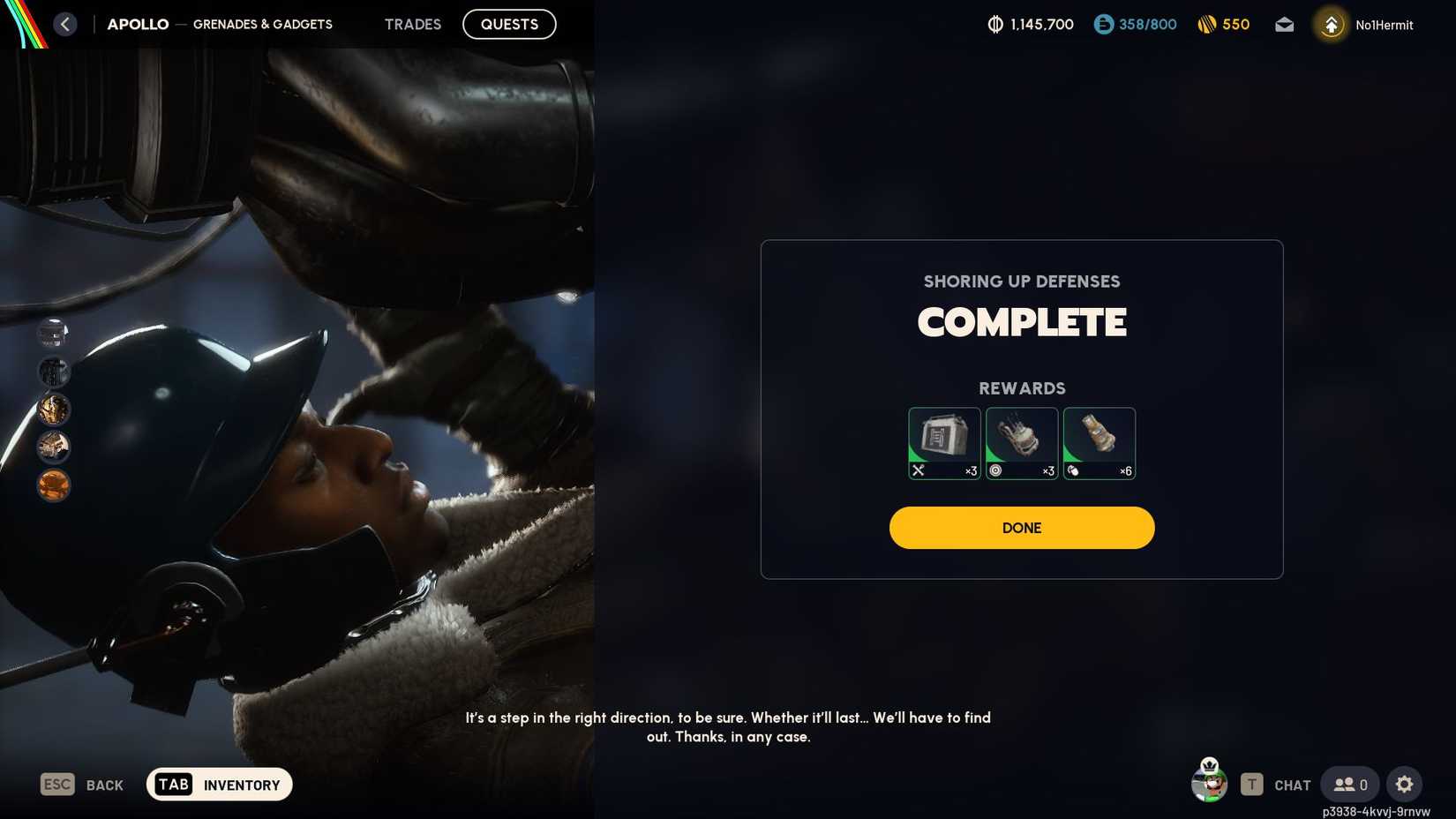 ARC Raiders Shoring Up Defences Rewards