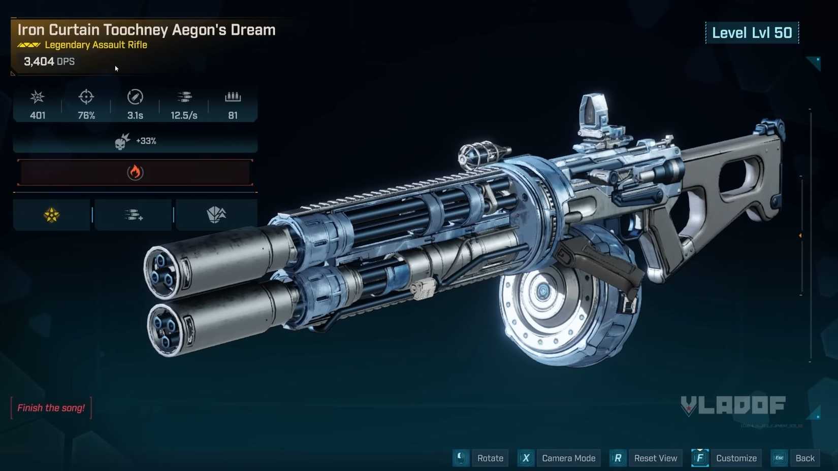 Borderlands 4 Legendary Assault Rifles Aegon's Dream