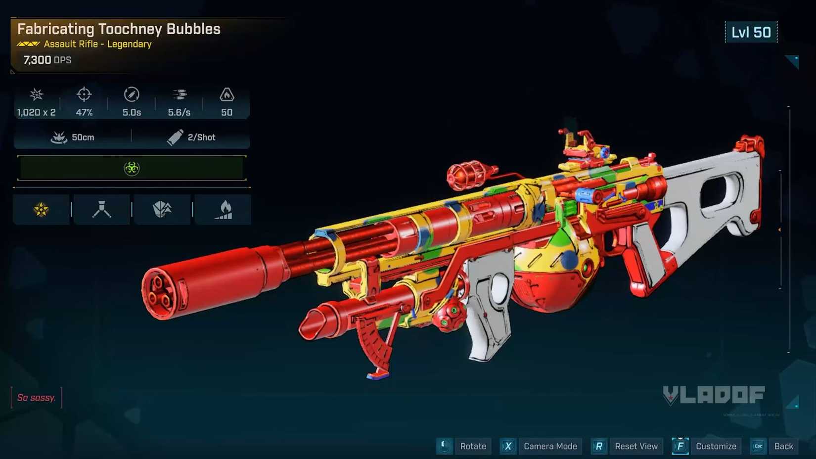 Borderlands 4 Legendary Assault Rifles Bubbles