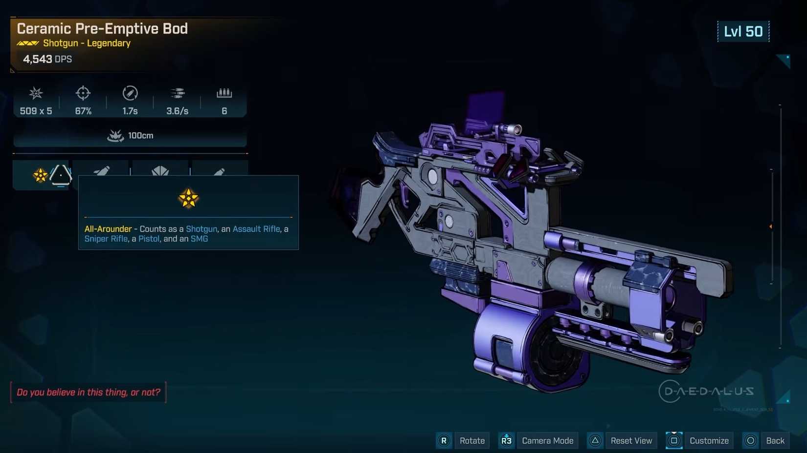 Borderlands 4 Legendary Shotguns Bod