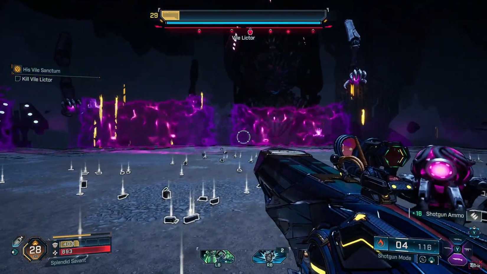 Borderlands 4 Vile Lictor Boss Fight