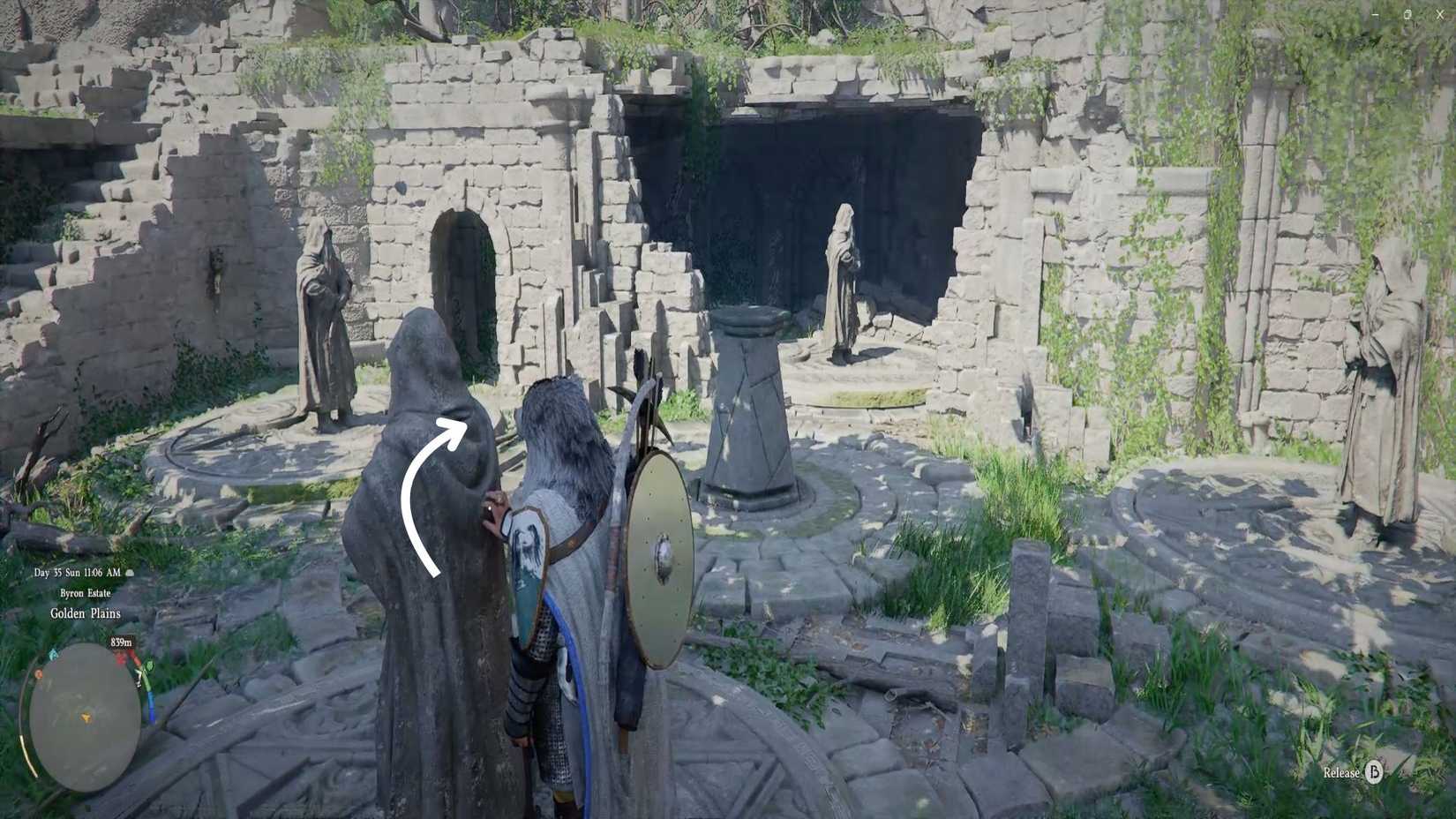 Crimson Desert - Golden Plain Ruins with Turning Statue-1