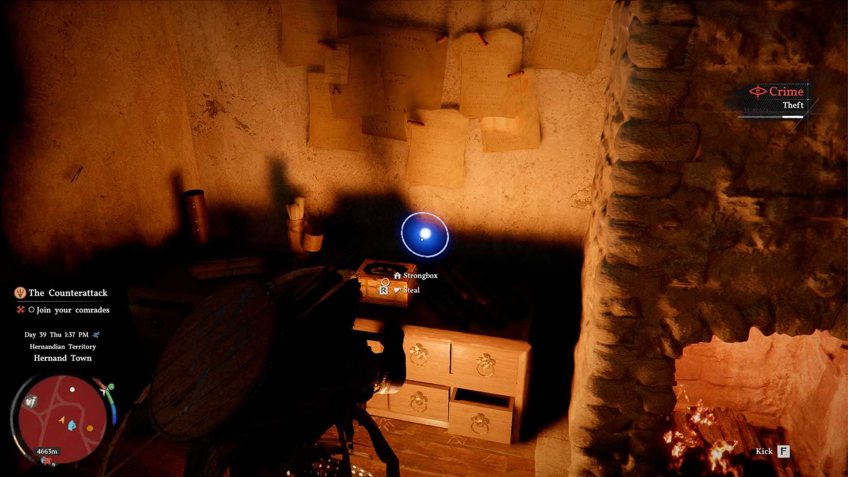 Crimson Desert Cliff to steal from house