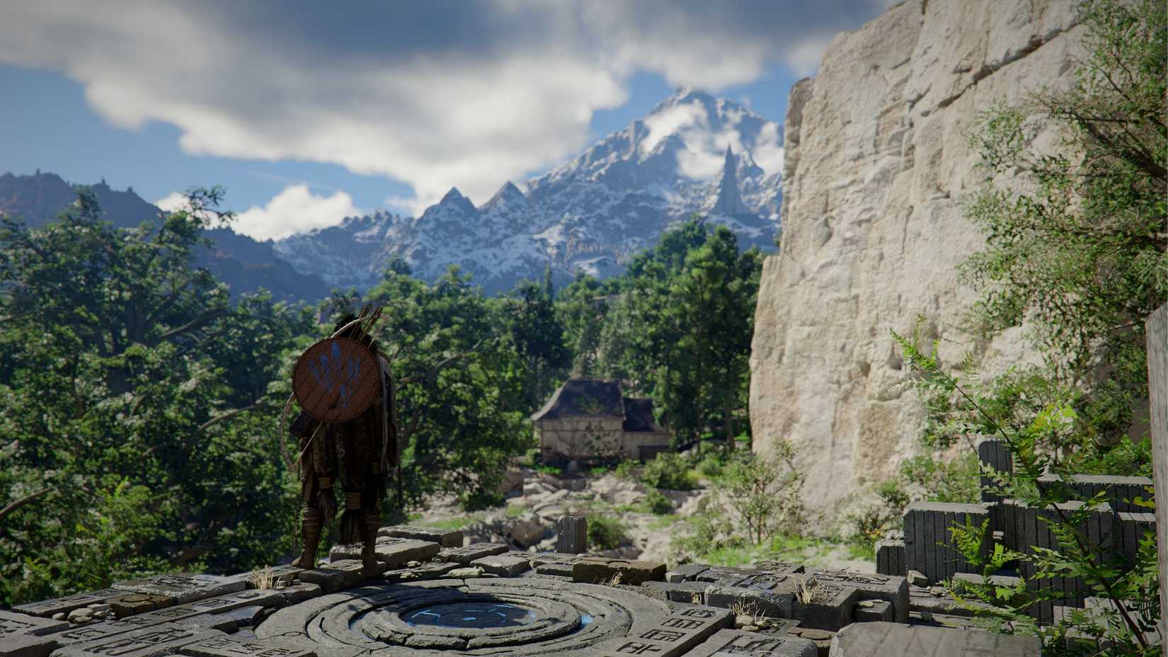 Crimson Desert Player near Fast Travel Point