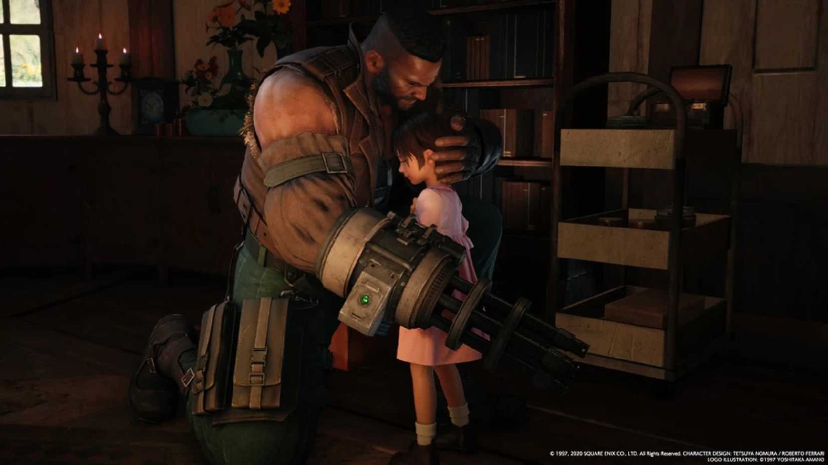 Final Fantasy 7 Remake Barret and Marlene