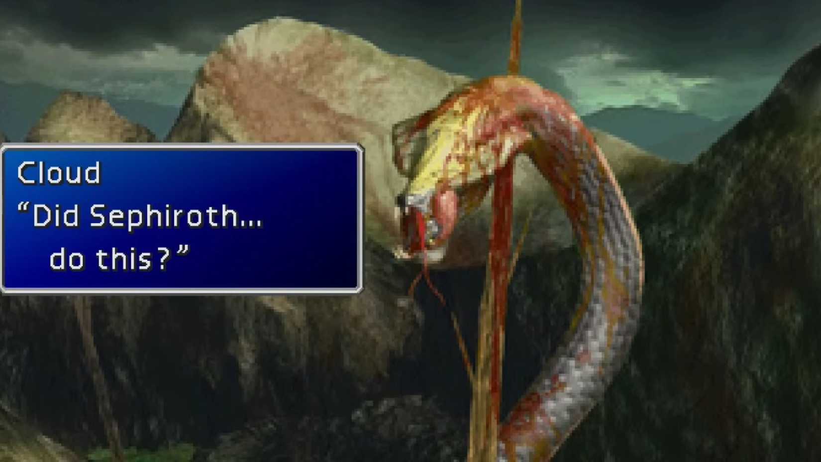 Final Fantasy VII Midgar Zolom Sephiroth