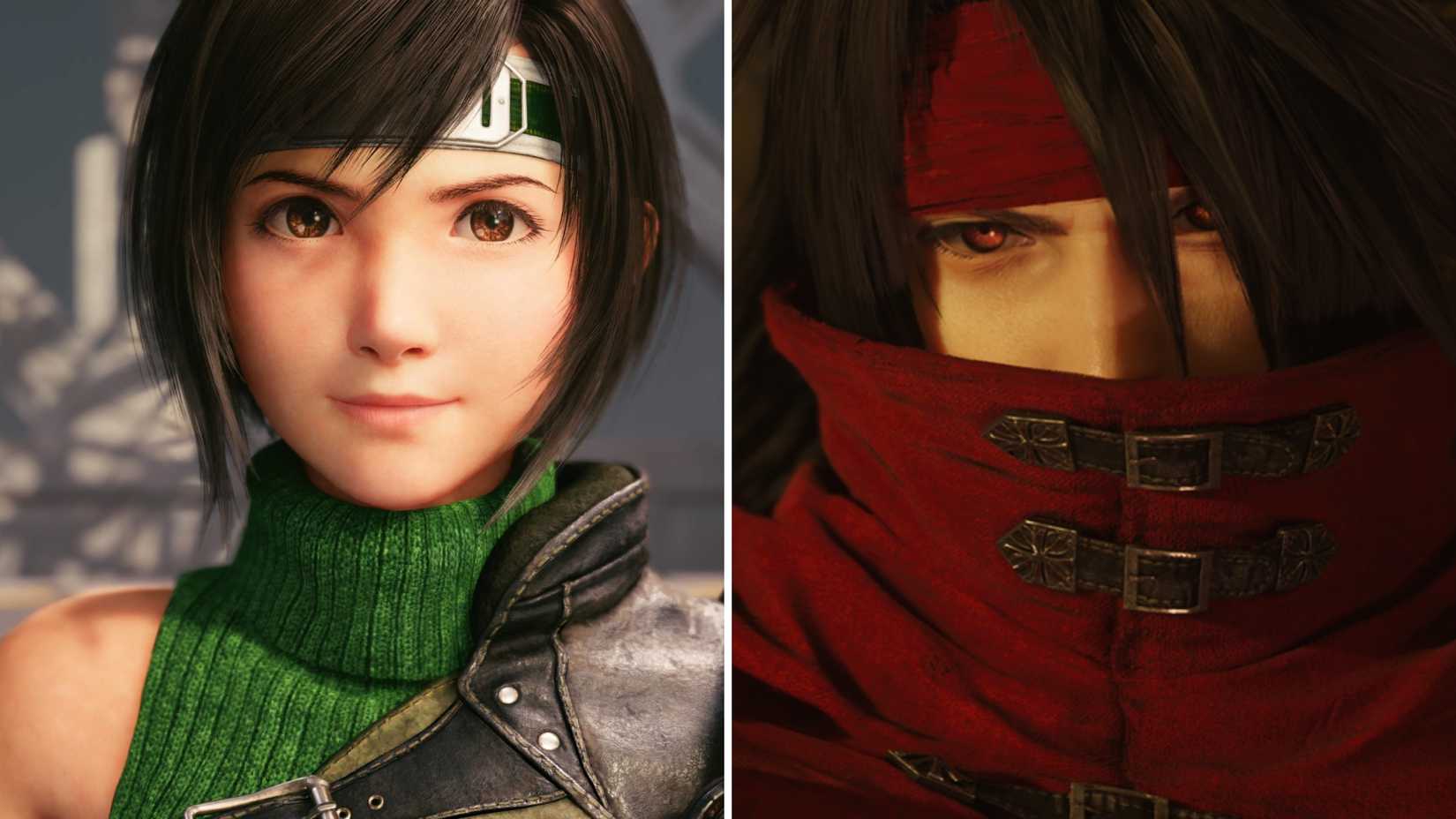 Final Fantasy VII Remake Characters - Yuffie and Vincent