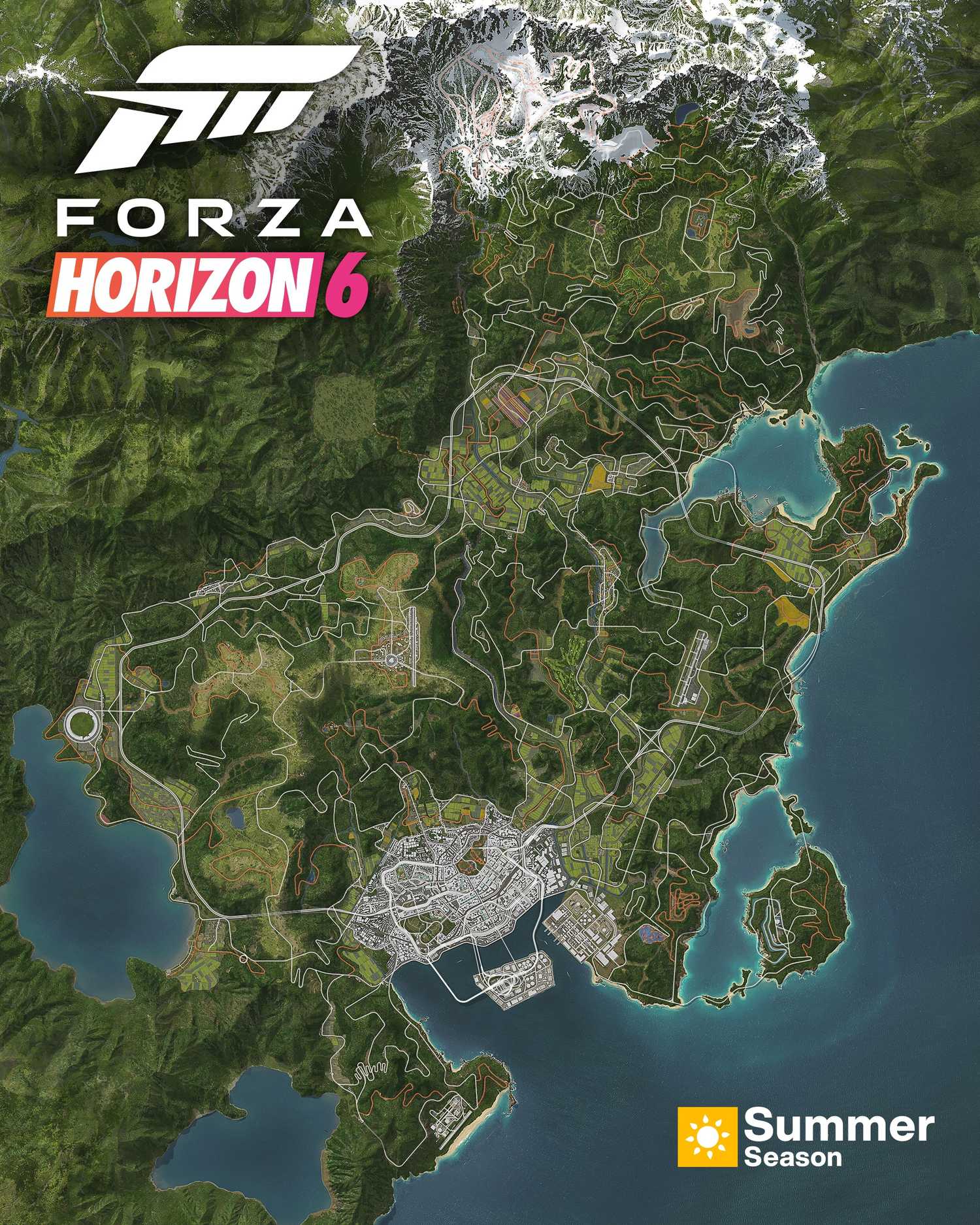 Forza Horion 6 Map Japan