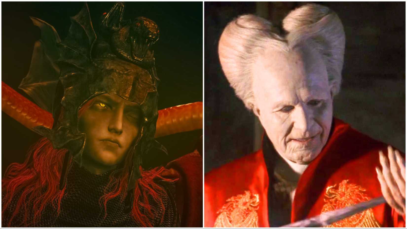 Messmer the Impaler from Elden Ring and Count Dracula from Bram Stroker's Dracula