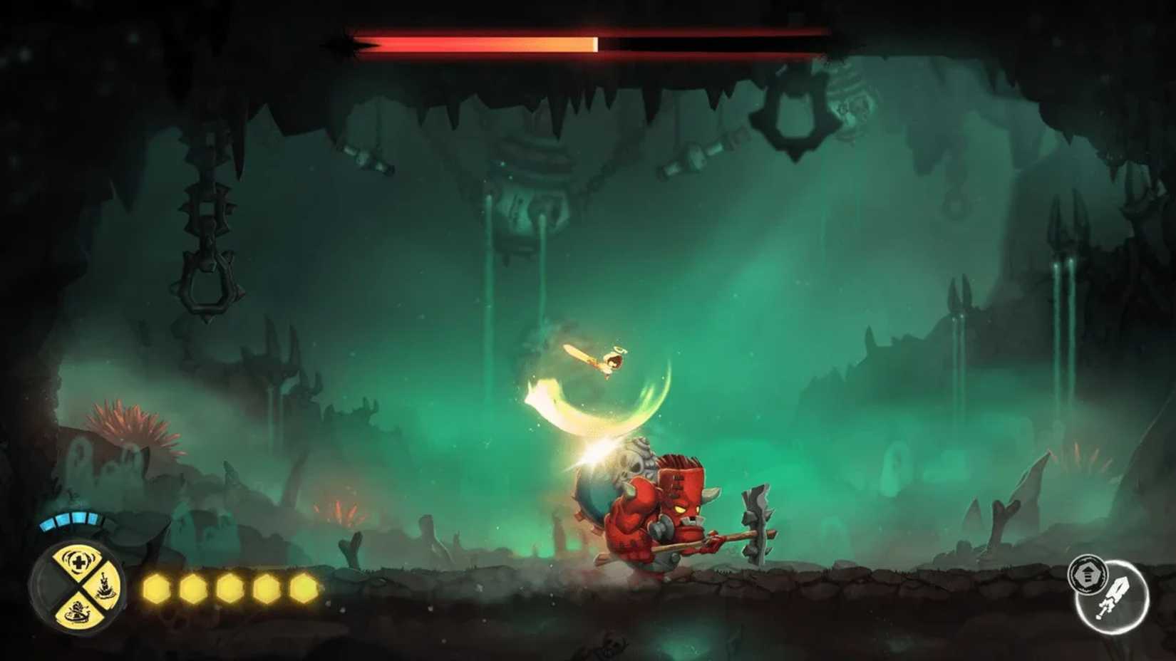 Metroidvania Dumbriel Magnificent Adventure in Hell