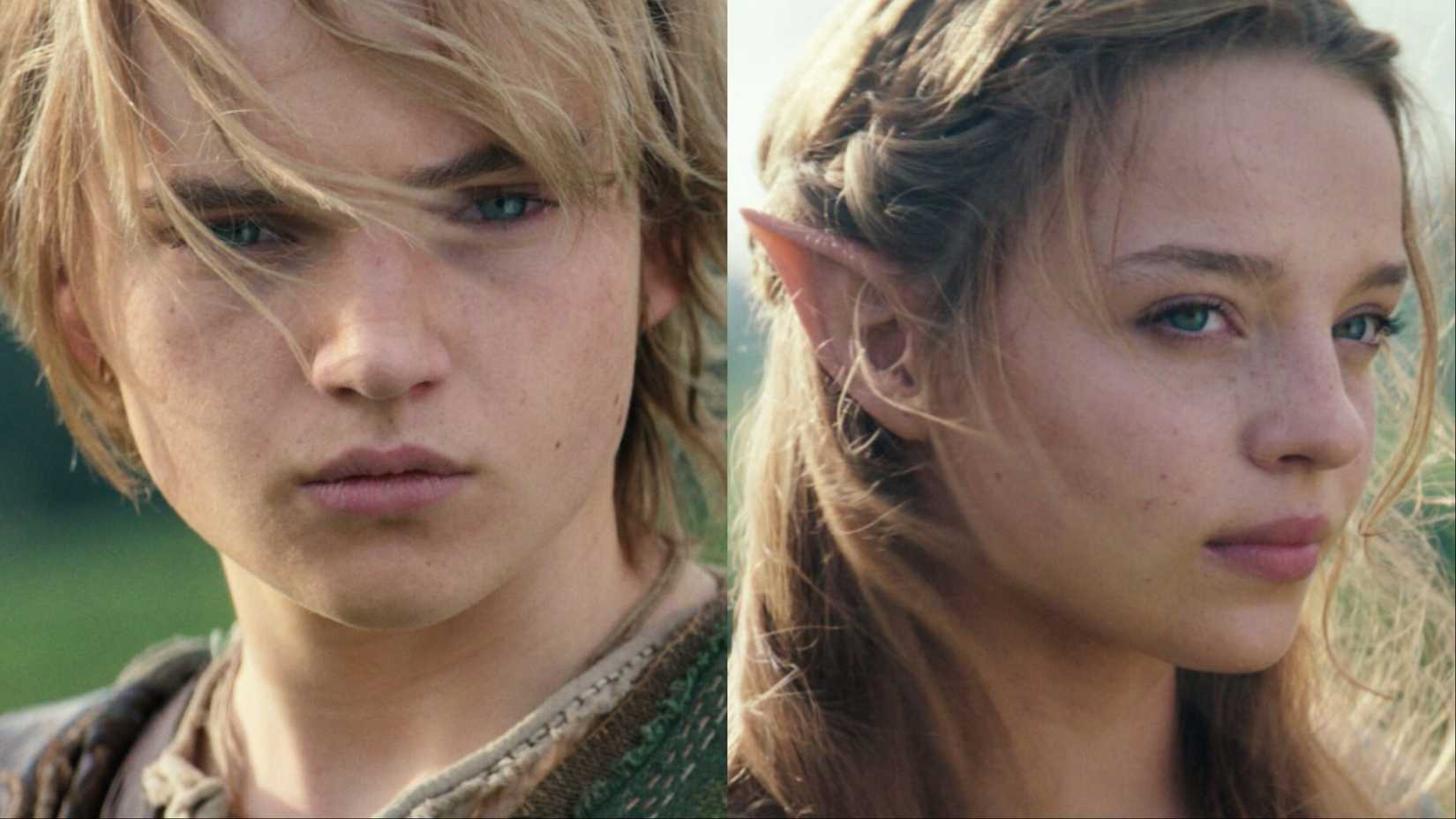 A collage featuring Link and Zelda from The Legend of Zelda movie.