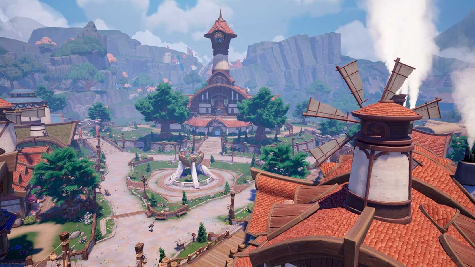 A screenshot of Palia town center