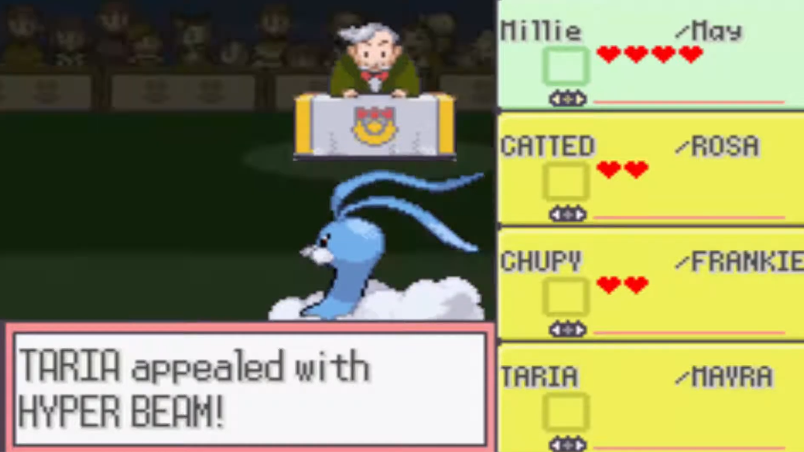 Pokemon Ruby Sapphire Beauty Contests