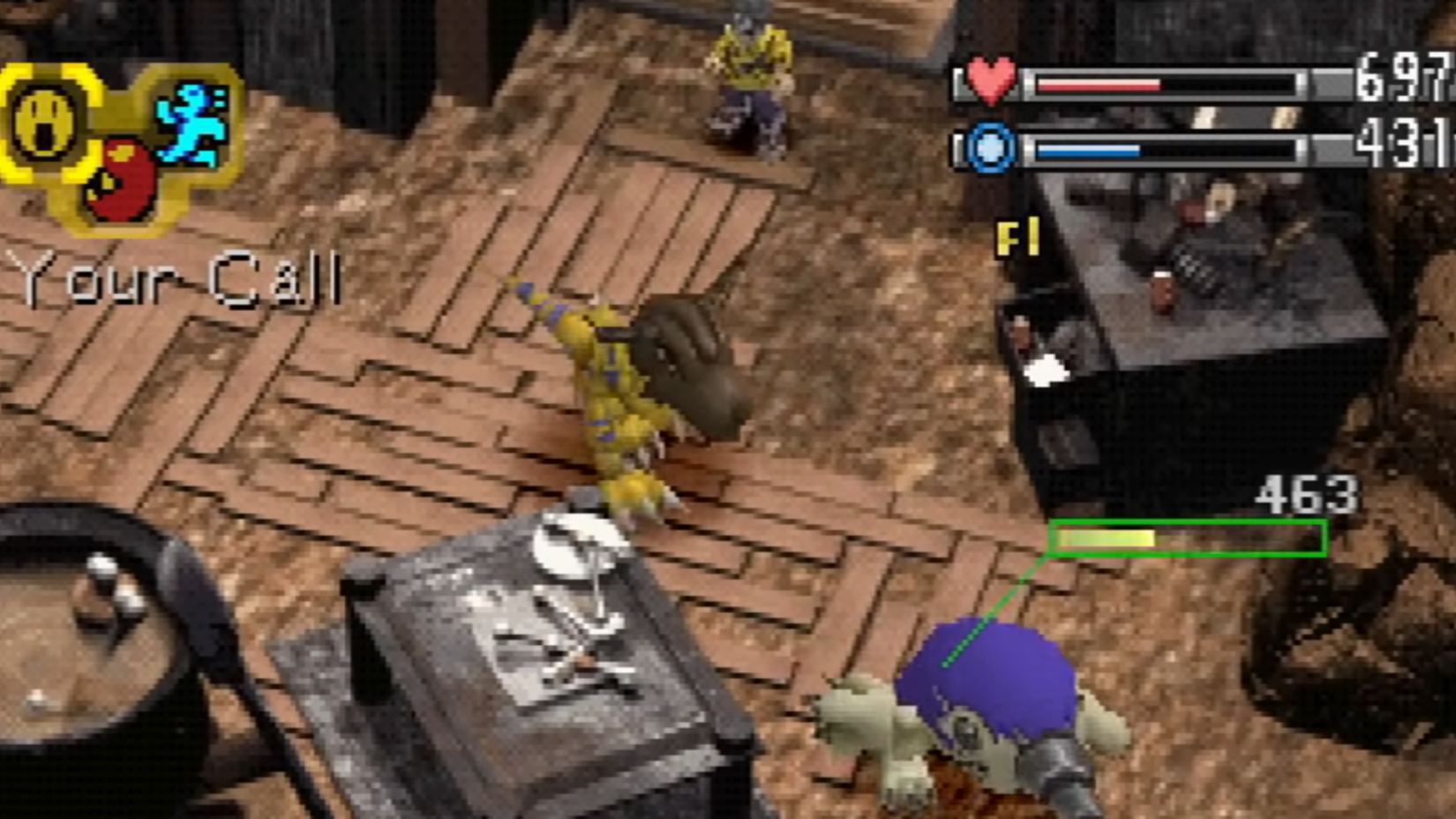 Digimon World gameplay