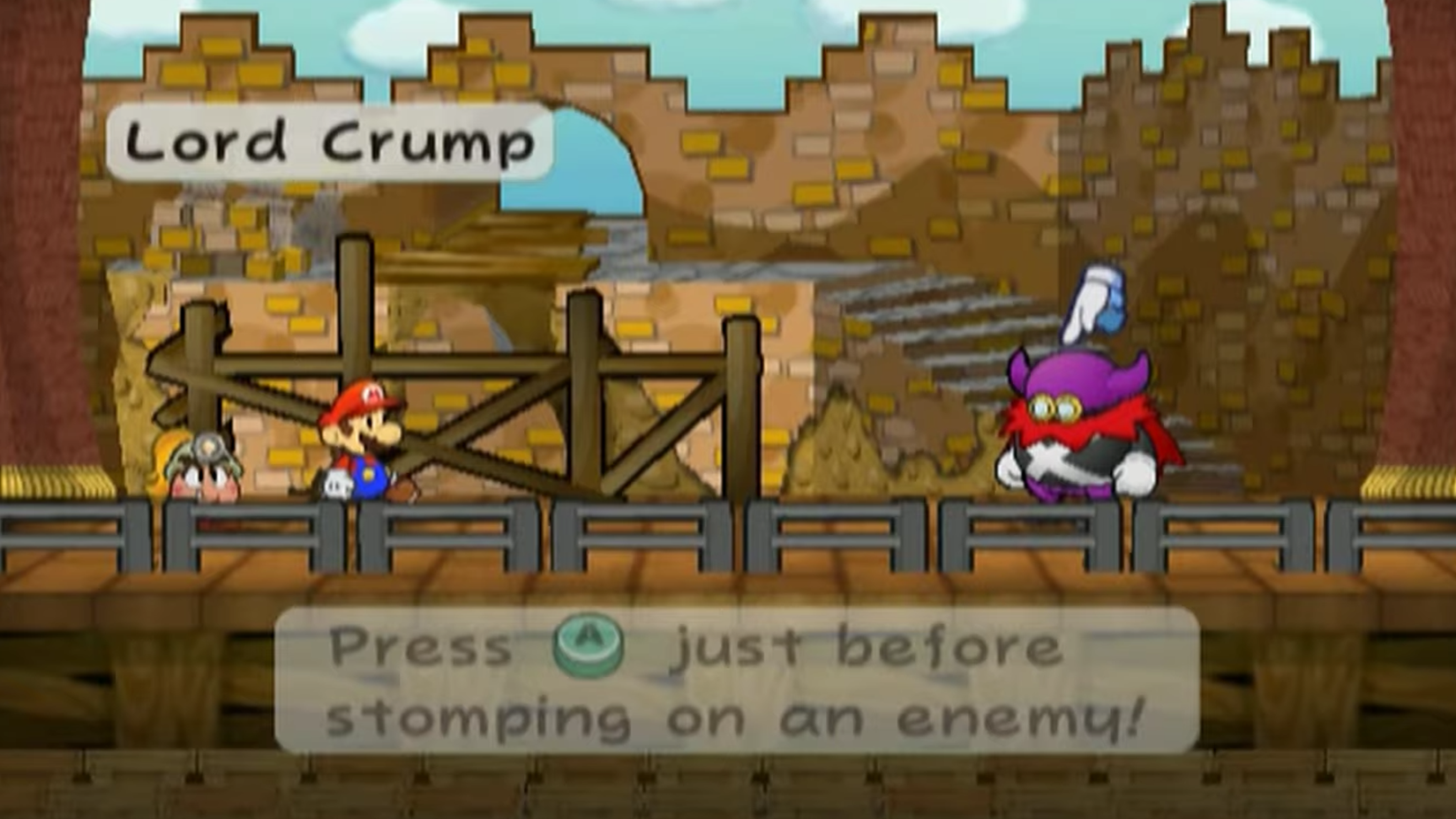 Paper Mario Thousand Year Door Lord Crump boss