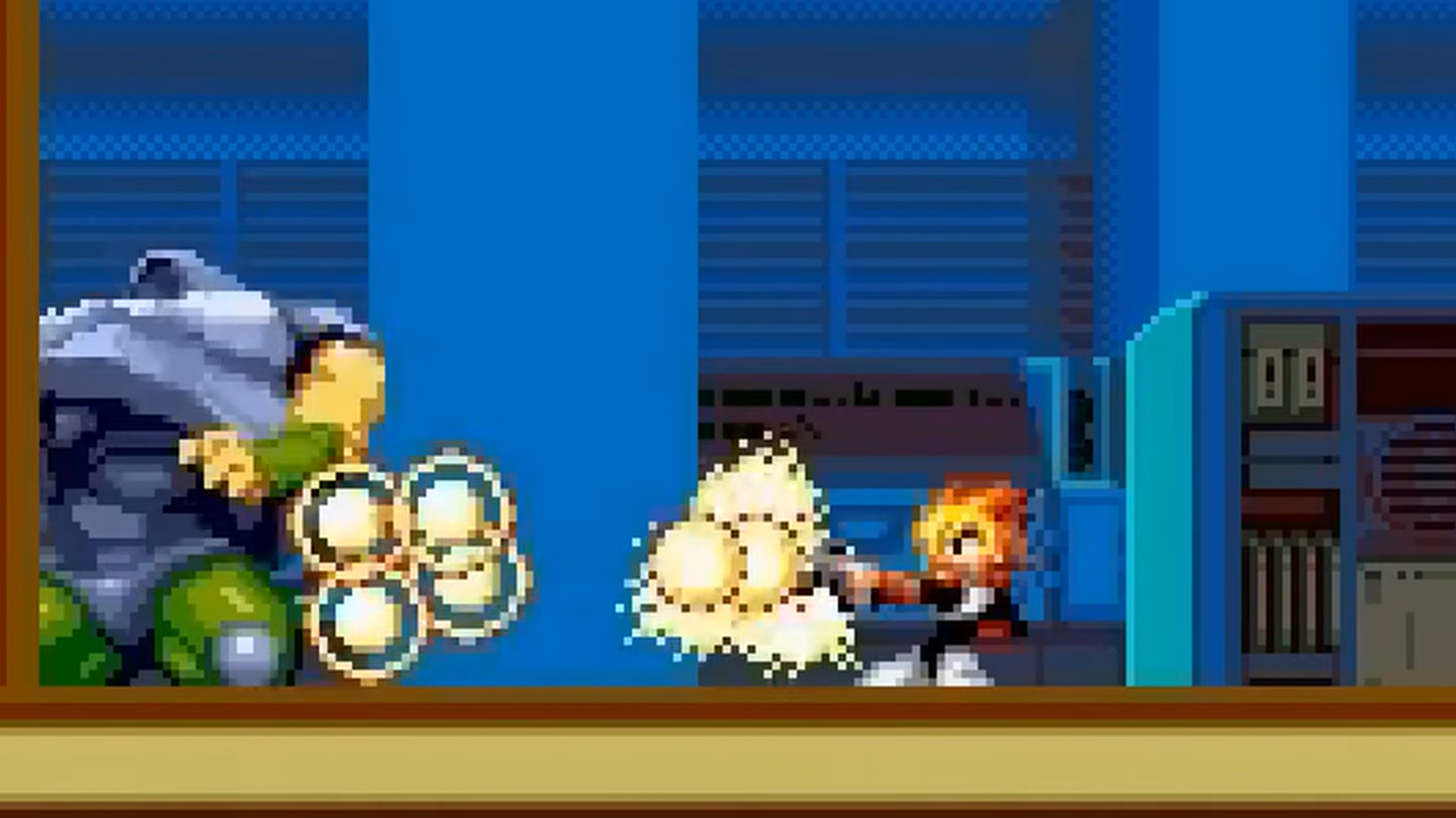 Gunstar Super Heroes gameplay