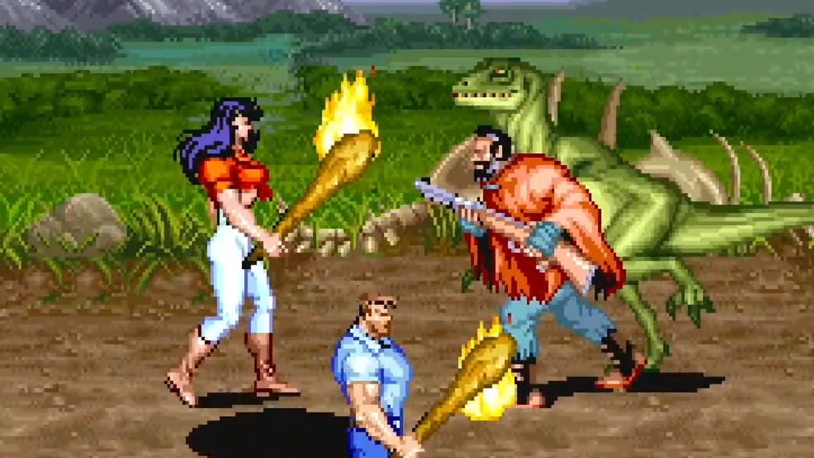 Cadillacs and Dinosaurs gameplay