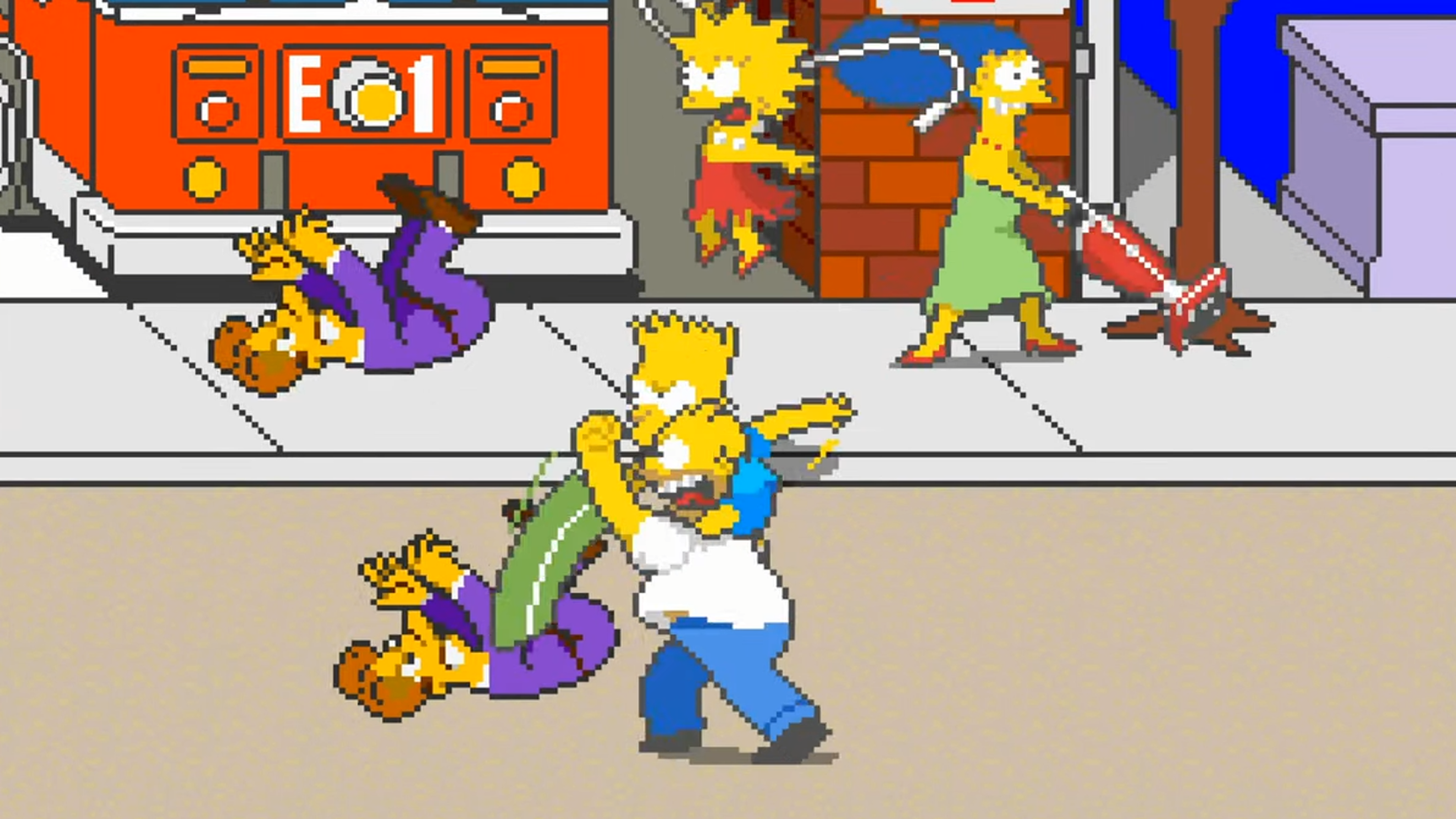 The Simpsons arcade gameplay