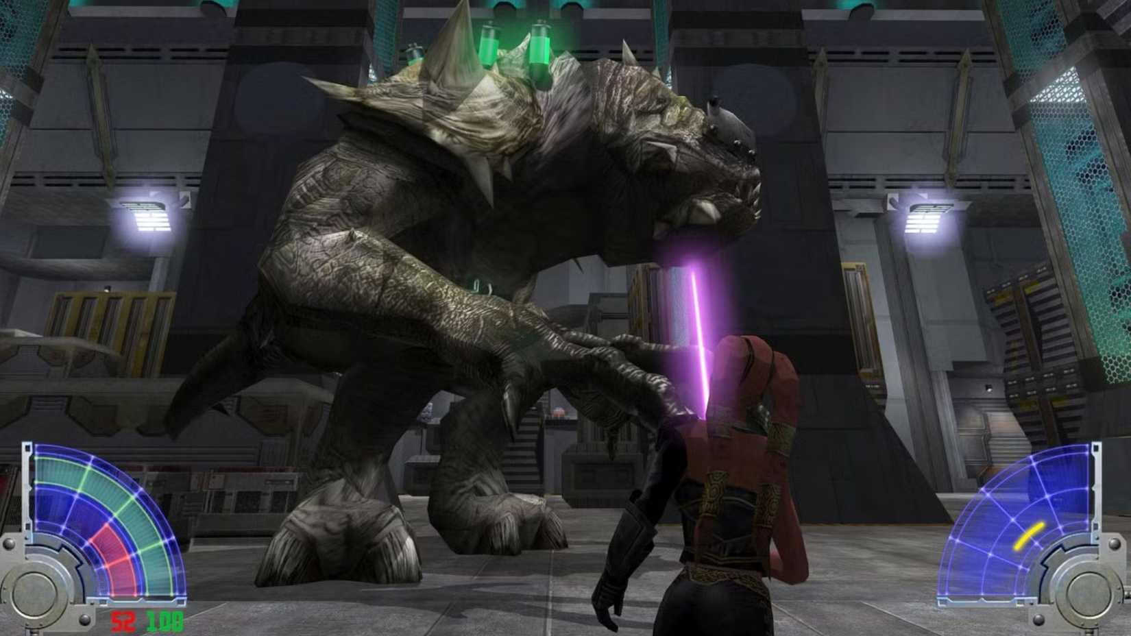 Star Wars Jedi Knight Jedi Academy Rancor Fight