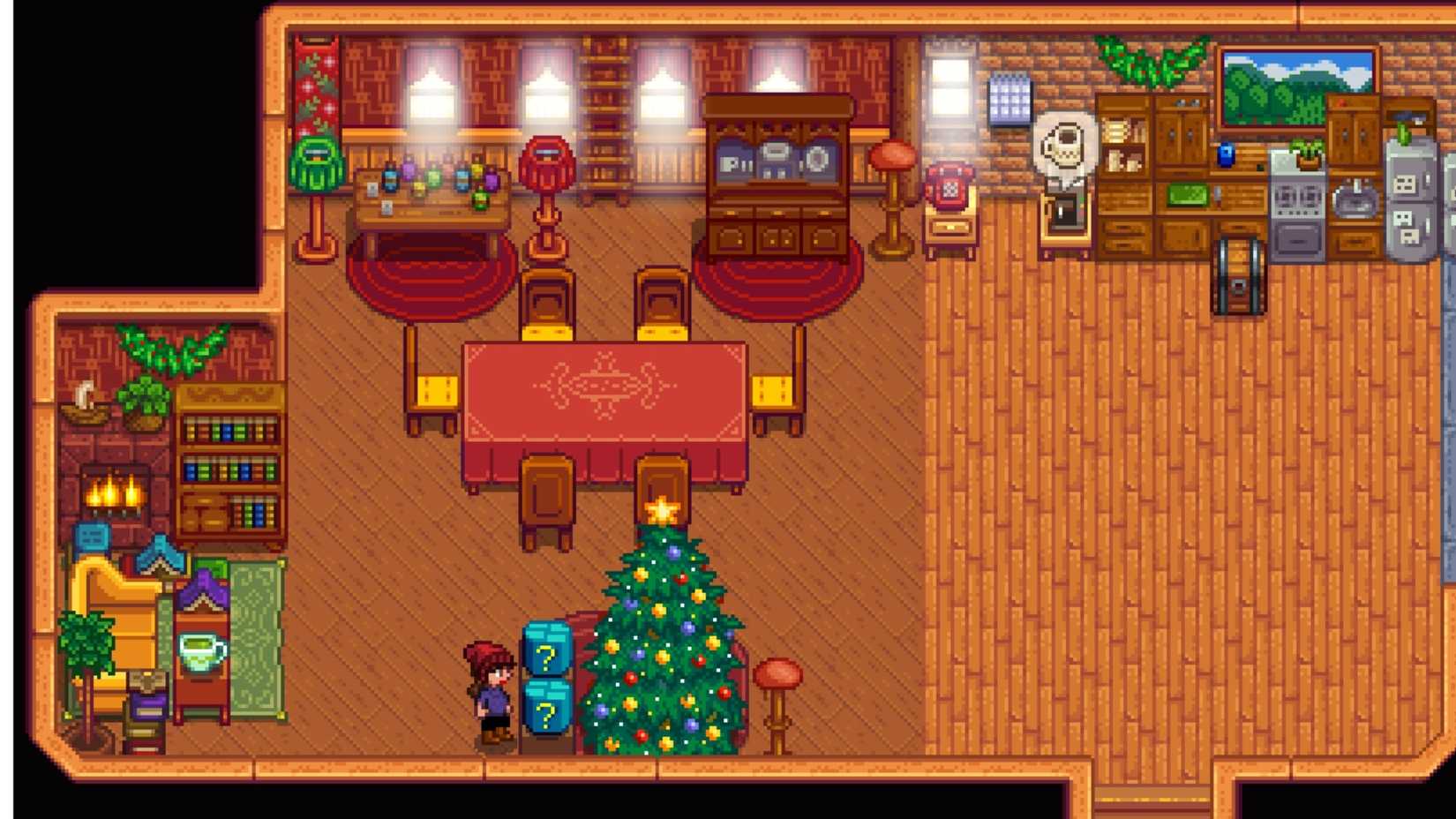 Stardew Valley Santa brings presents