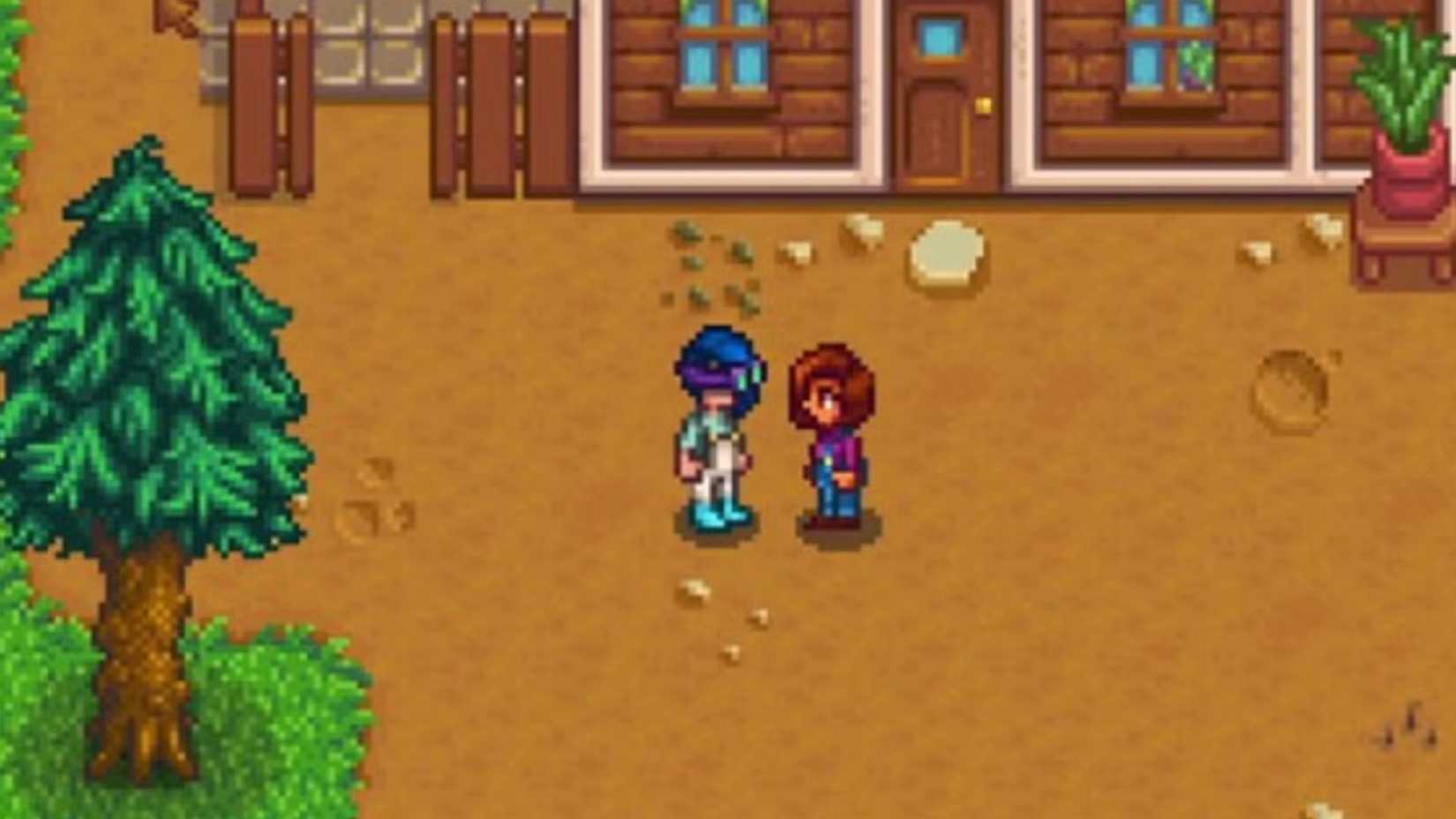 Stardew Valley player with Maru