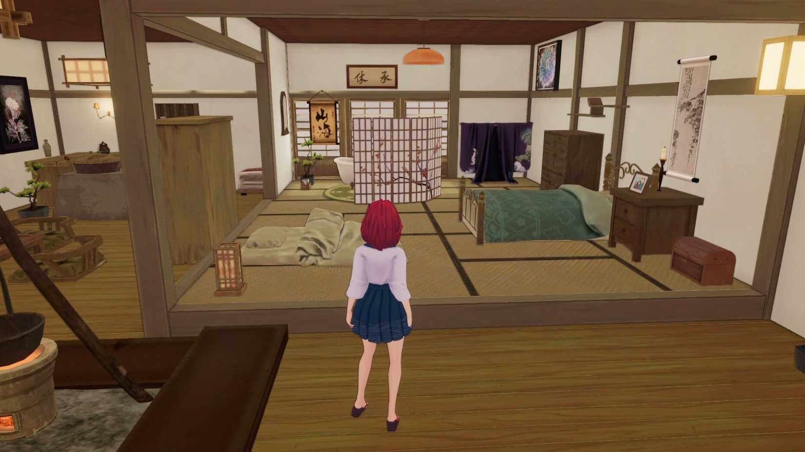 Player in house in Tales of Seikyu