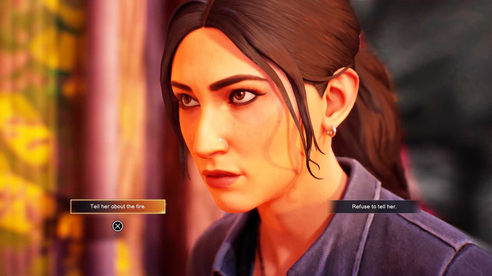 tell safi about the fire