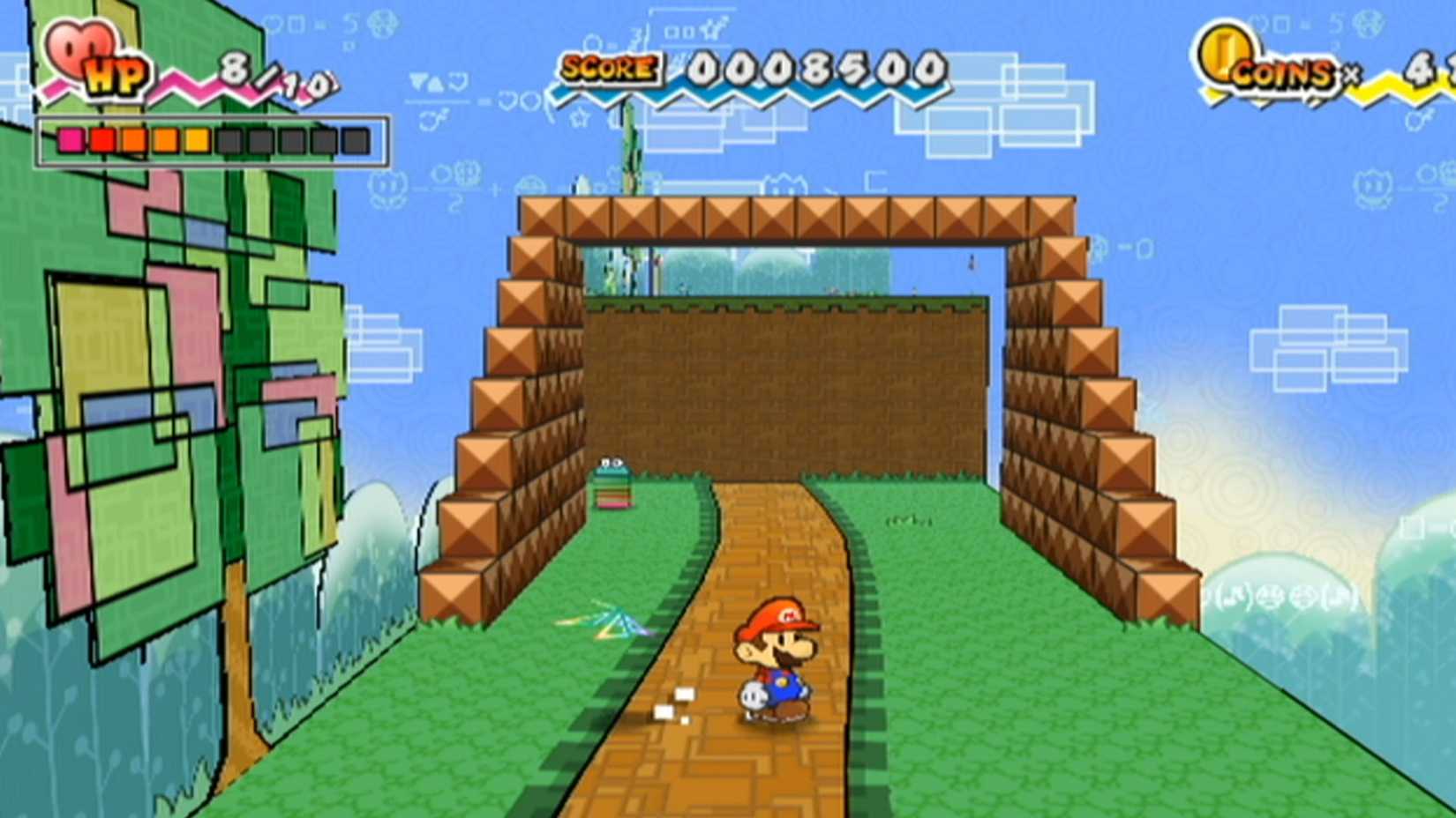 mario in a level