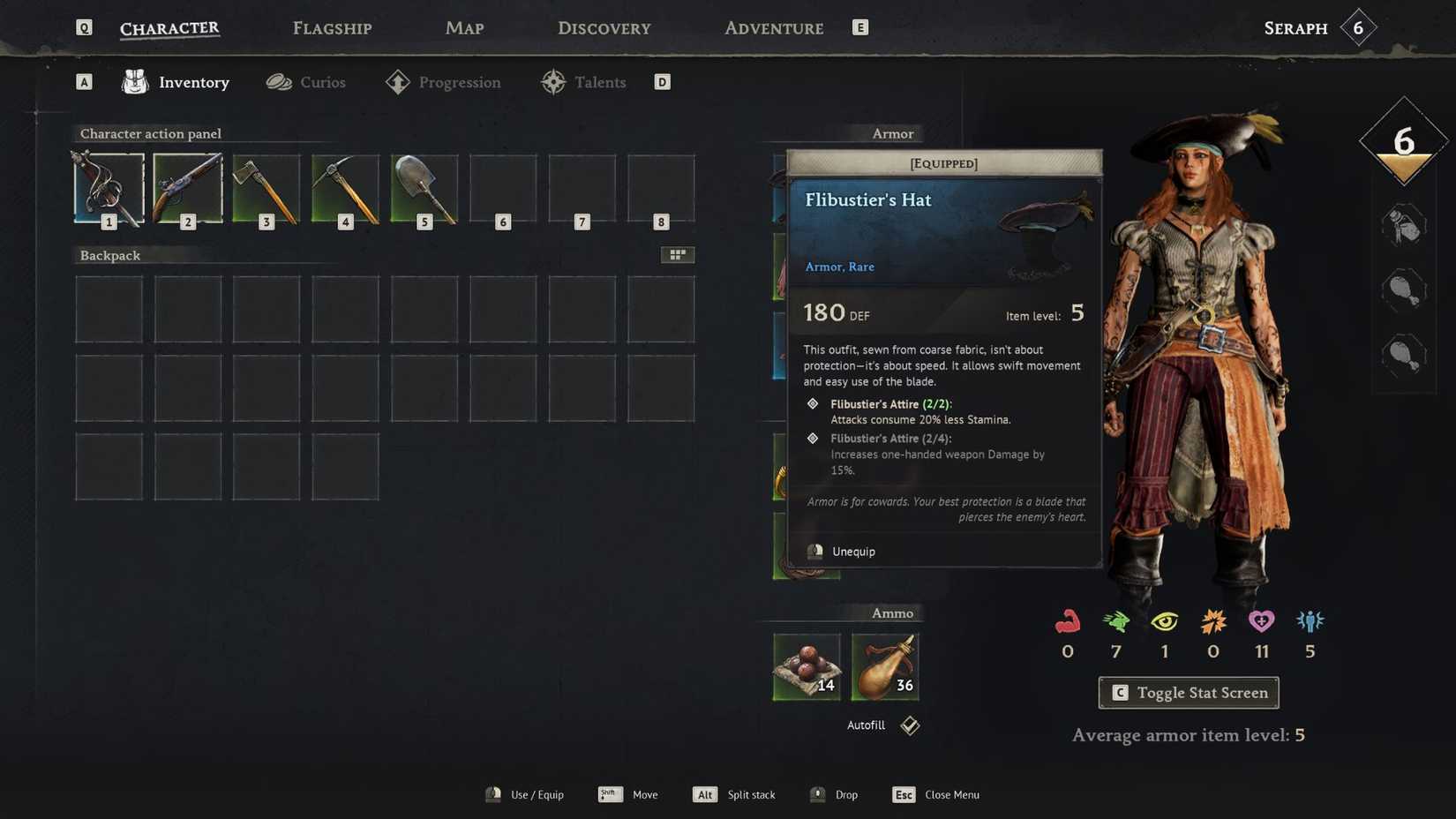 Windrose Armor Inventory