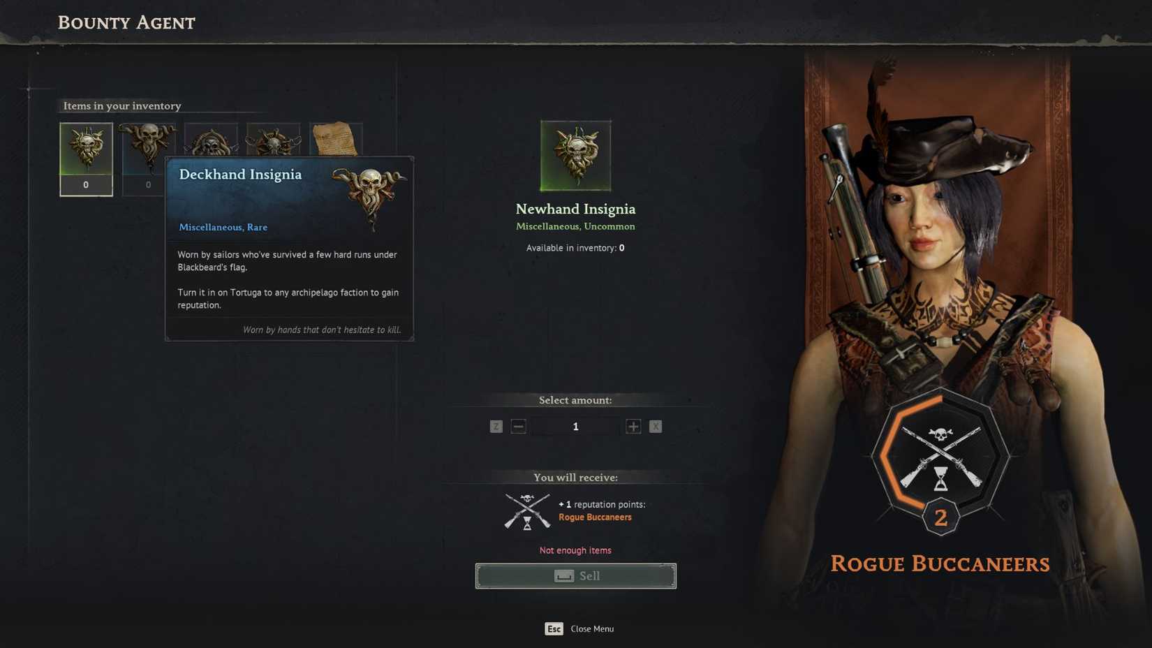 Windrose Factions Buccaneers Bounty Agent