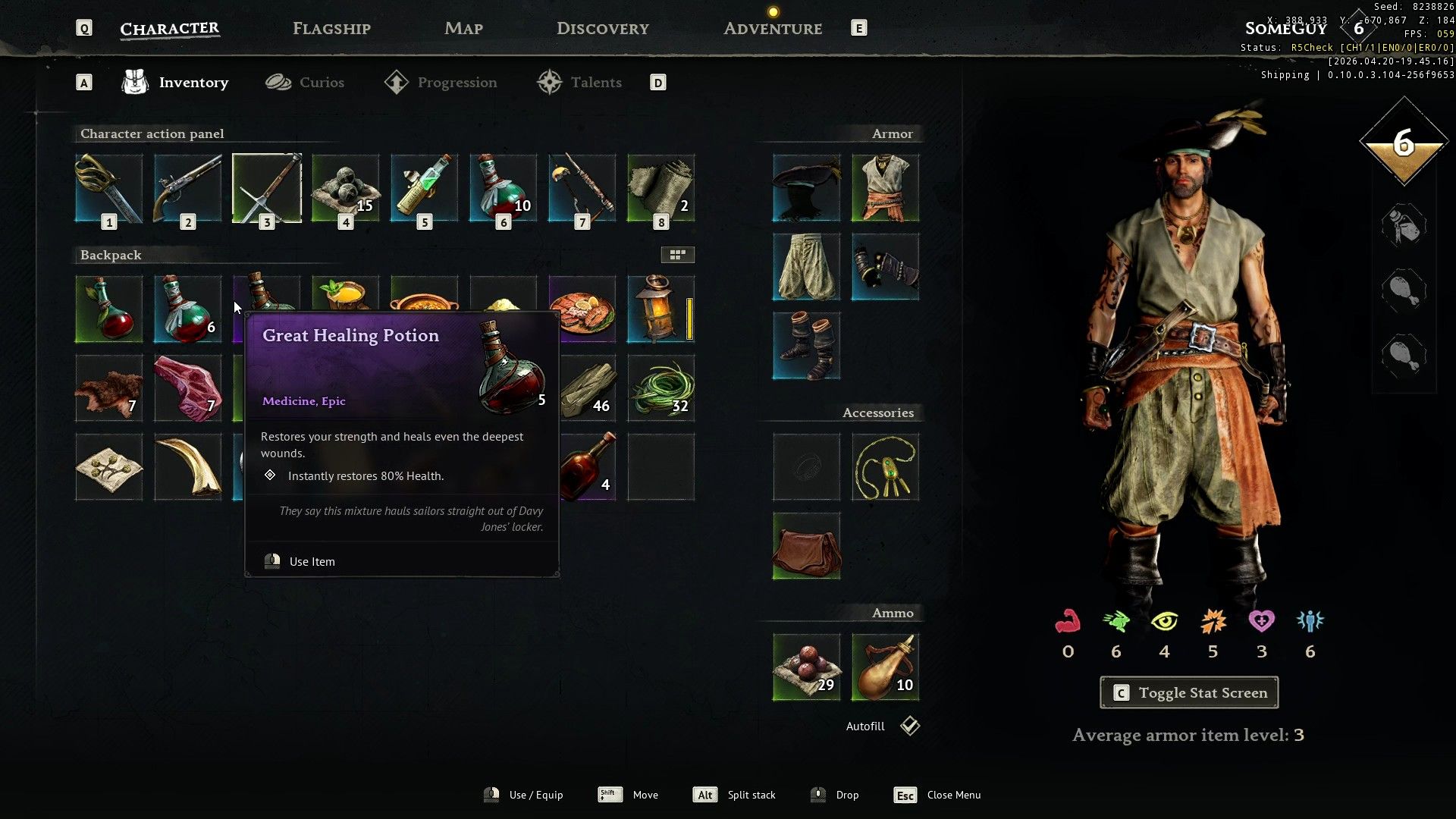 Temporal Health, Explained in Windrose