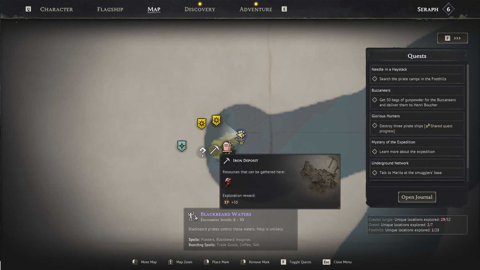 Windrose Iron On Map