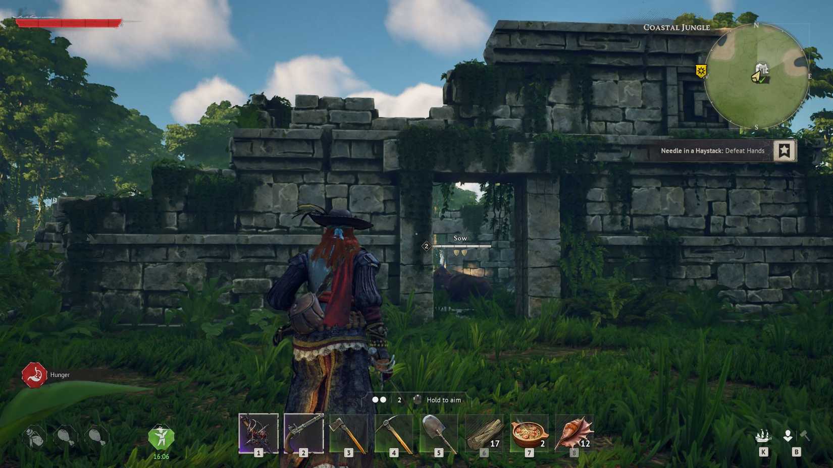 Windrose Near Ancient Ruins