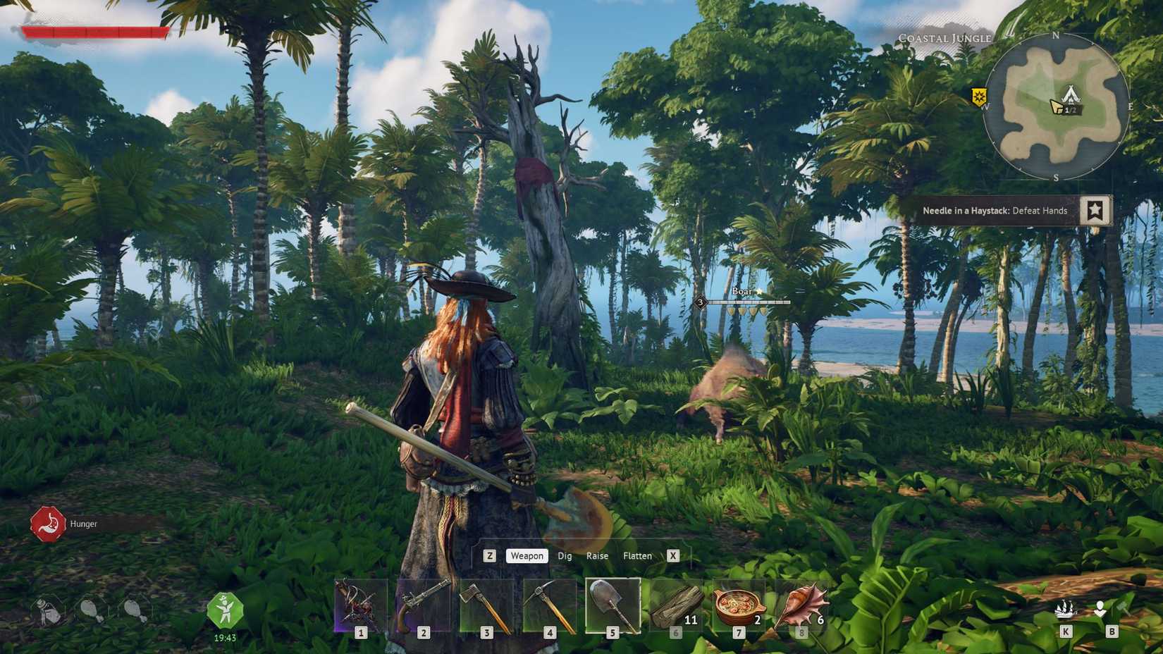 Windrose Near Red-Marked Tree