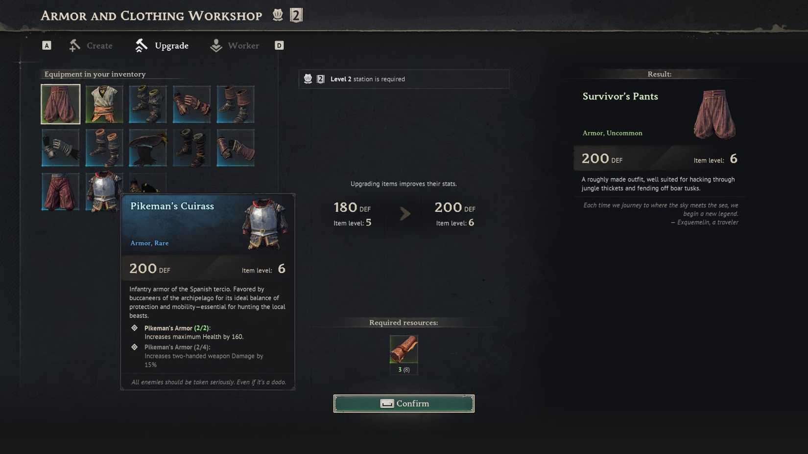 Windrose Pikeman's Cuirass