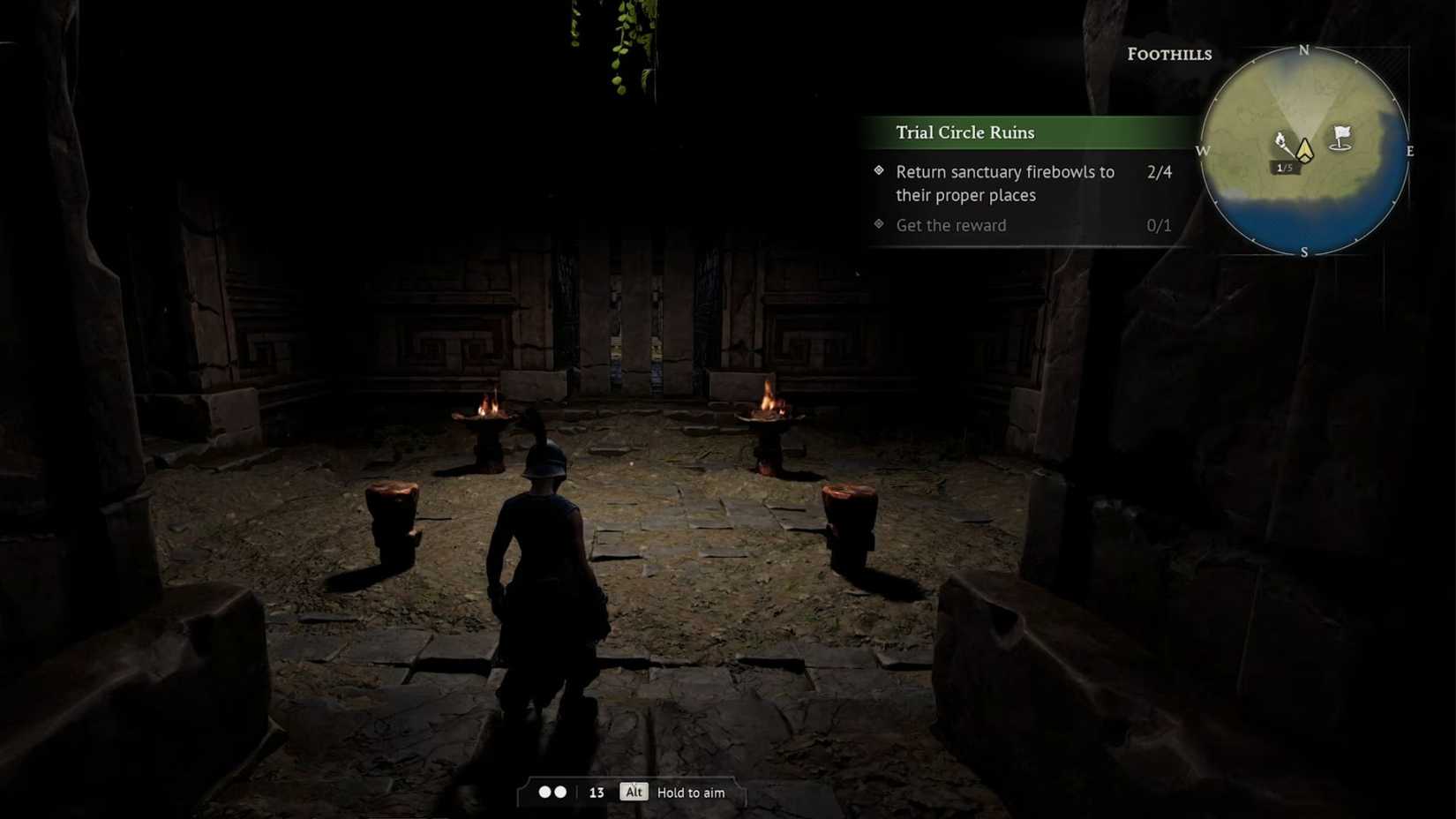 Windrose Player in Ancient Ruins Puzzle Room