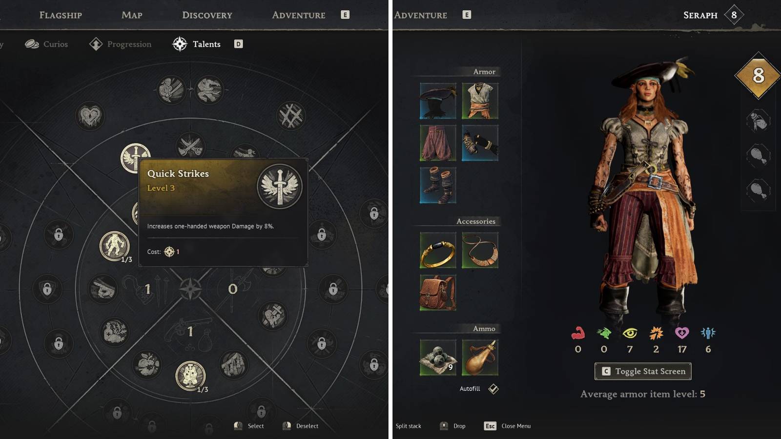 Best Talents in Windrose